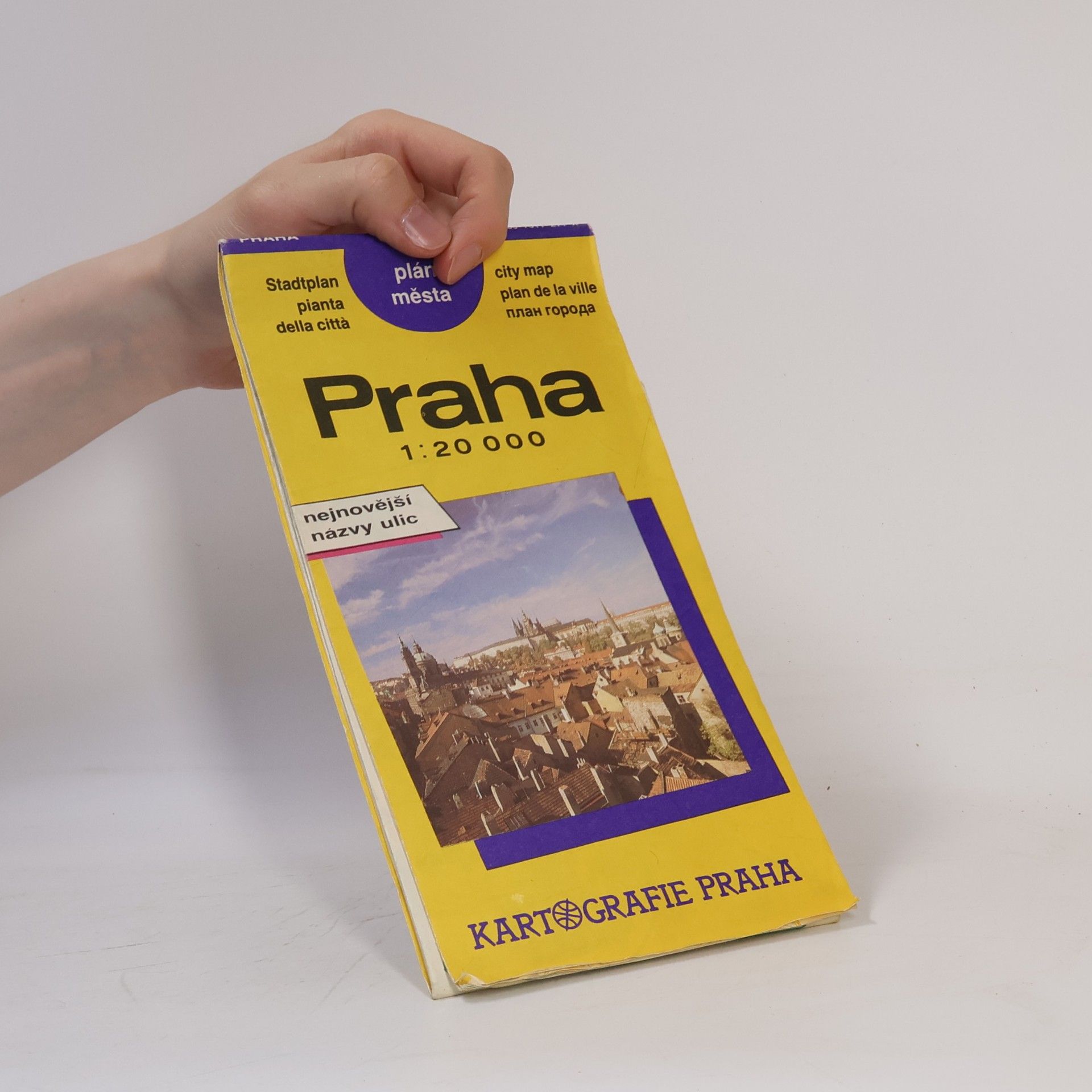 Collectif d'auteurs Praha plán města 1:20000. Nejnovější názvy ulic