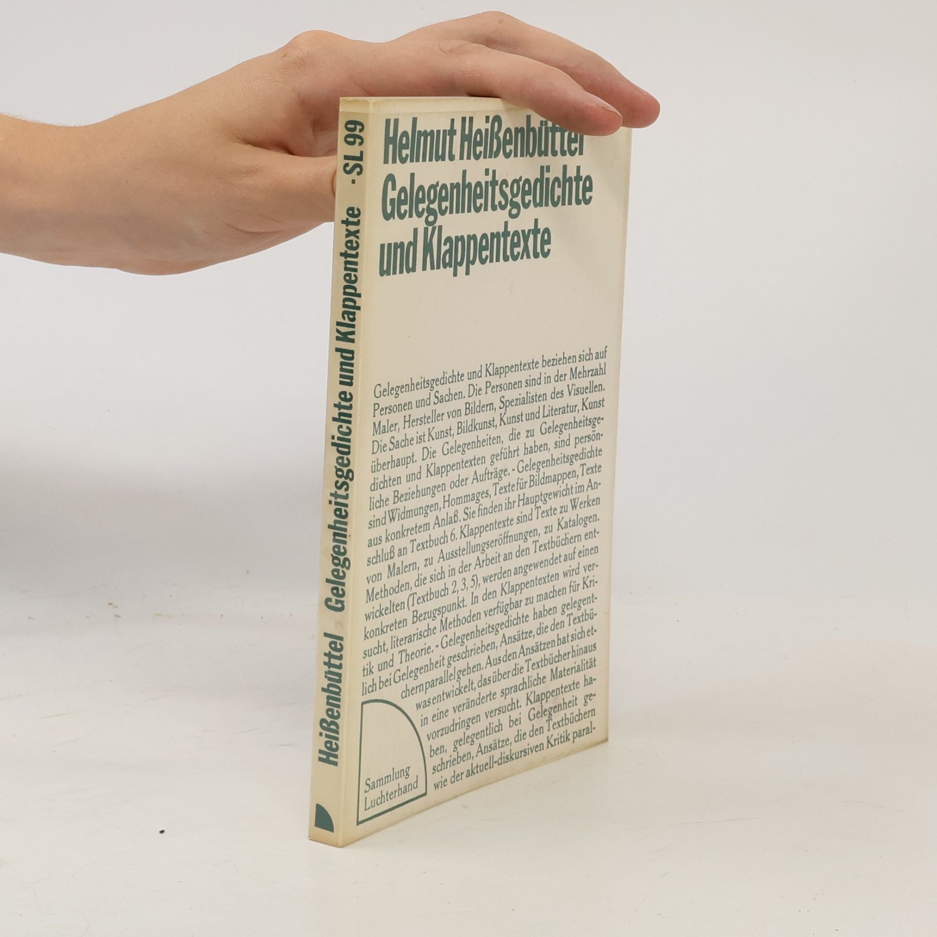 Gelegenheitsgedichte und Klappentexte