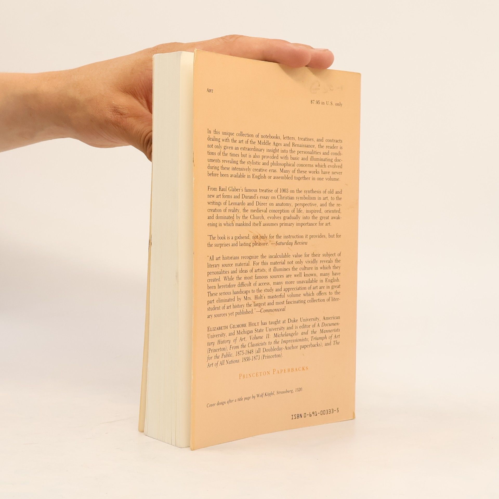 Elizabeth Basye Gilmore Holt A Documentary History of Art