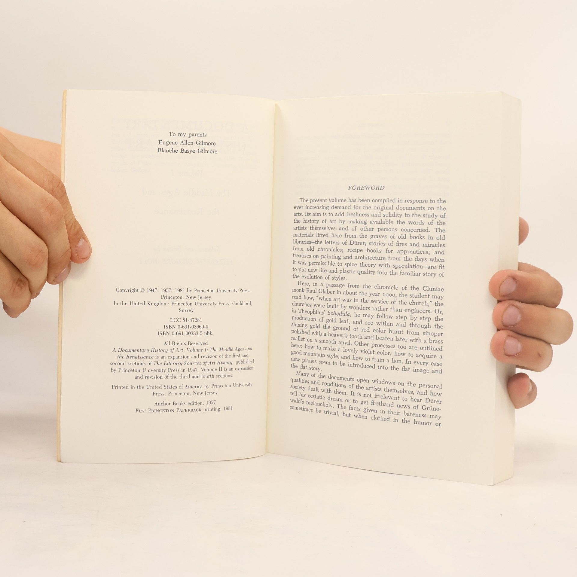 Elizabeth Basye Gilmore Holt A Documentary History of Art