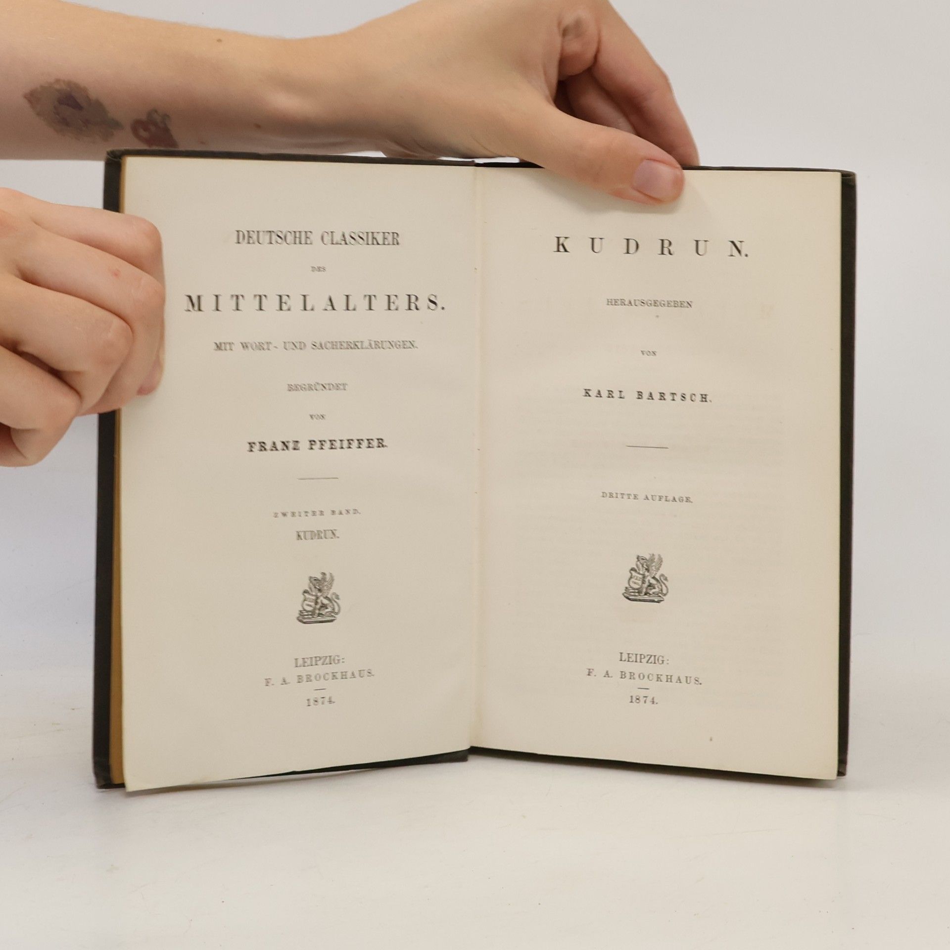 Franz Pfeiffer Deutsche Classiker des Mittelalters