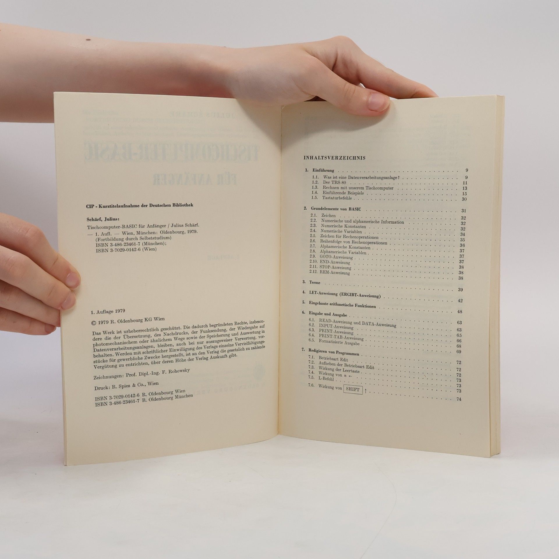 Julius Schärf Tischcomputer-BASIC für Anfänger