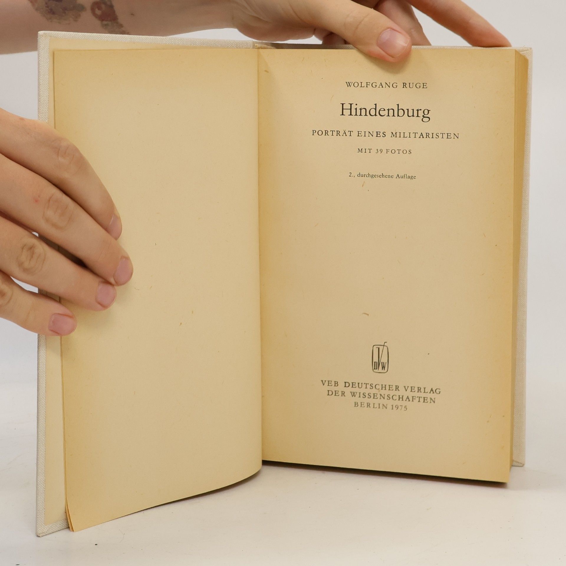 Wolfgang Ruge Hindenburg