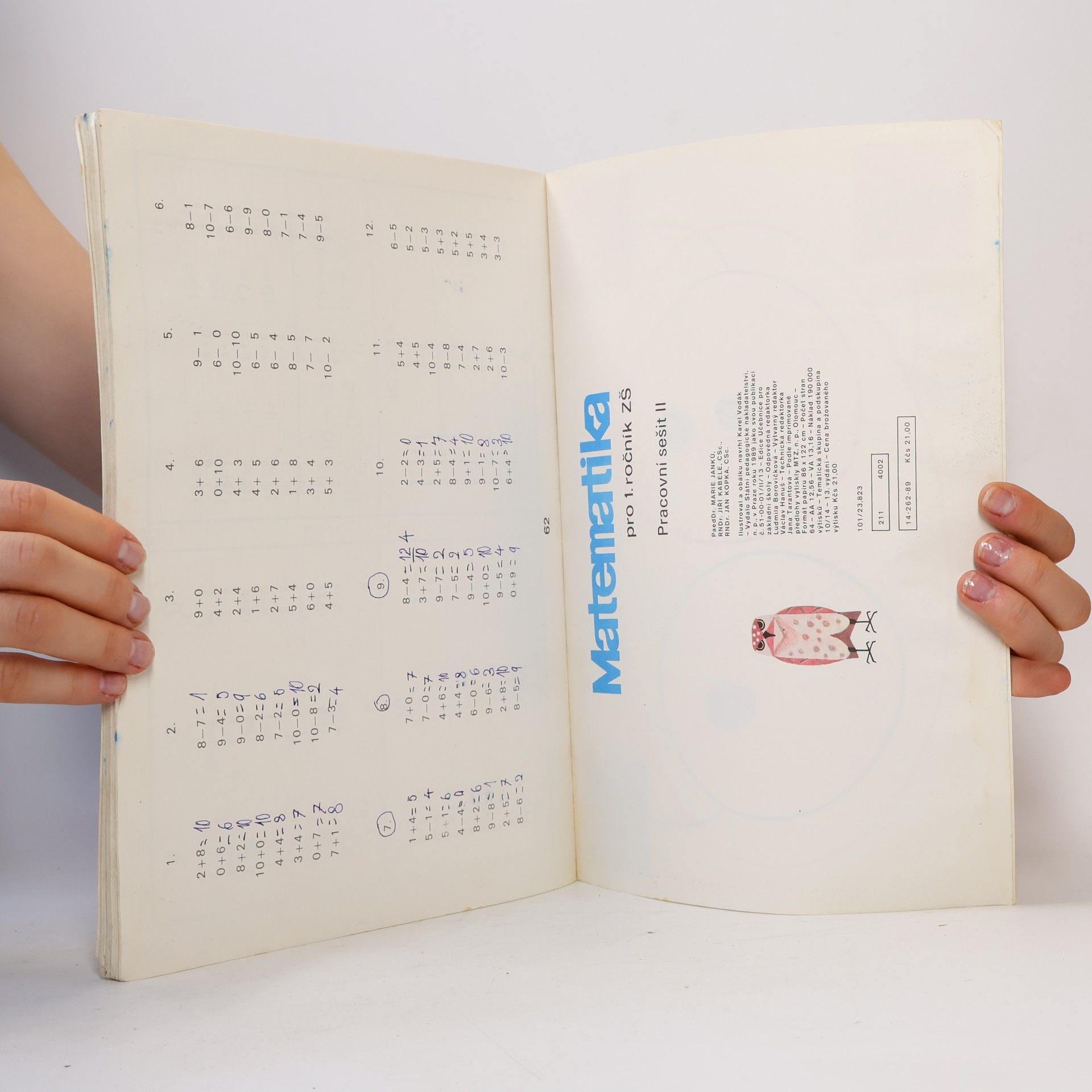 Various authors Matematika pro 1. ročník ZŠ. Pracovní sešit II.