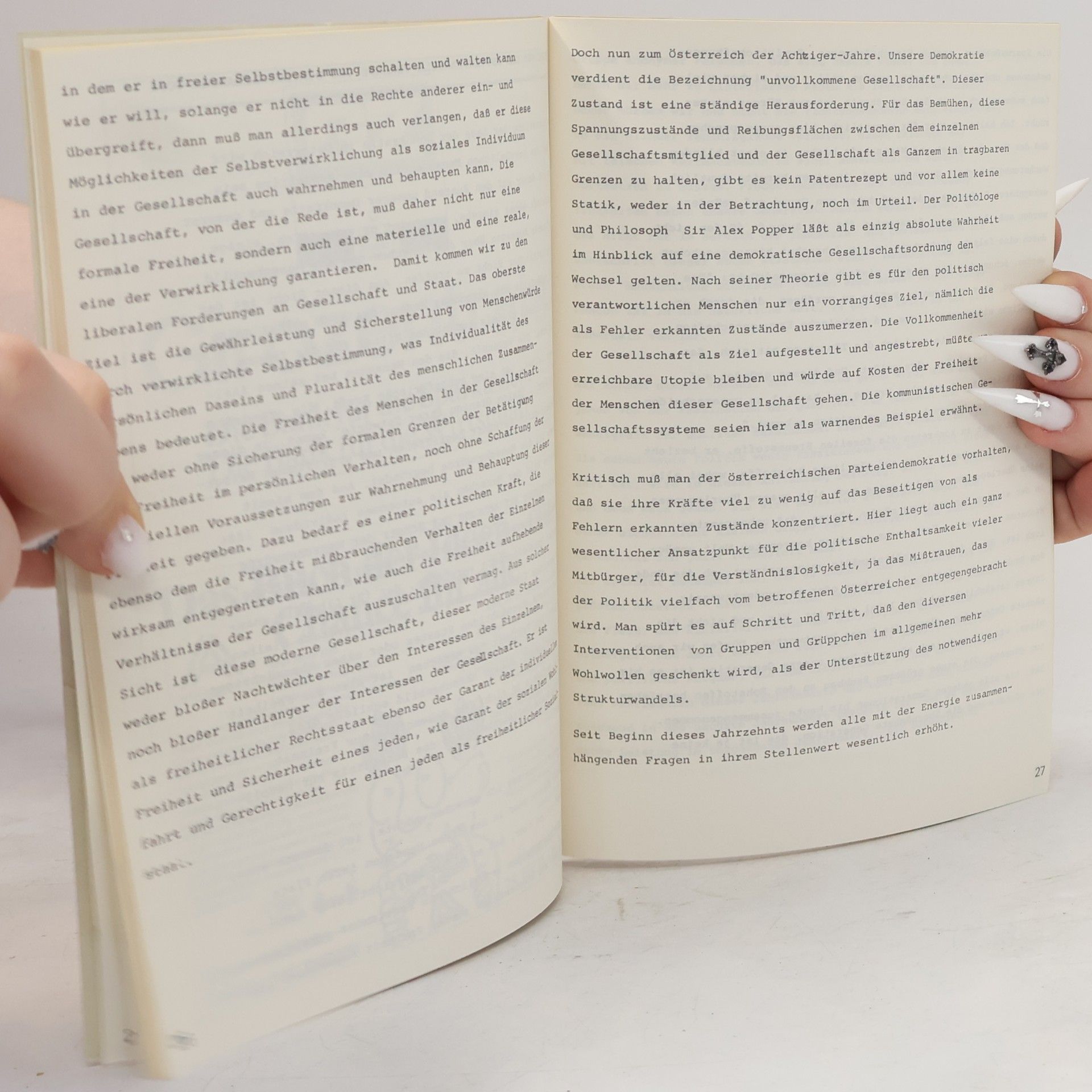 Various authors Gedanken zur Lage der Demokratie