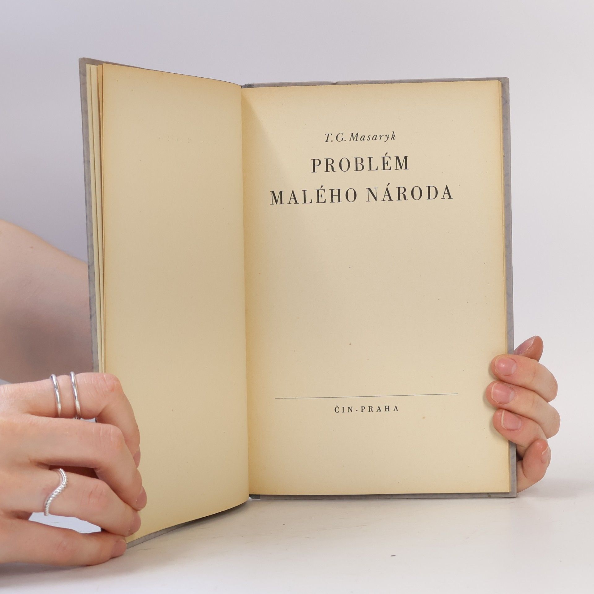 Tomáš Garrigue Masaryk Problém malého národa