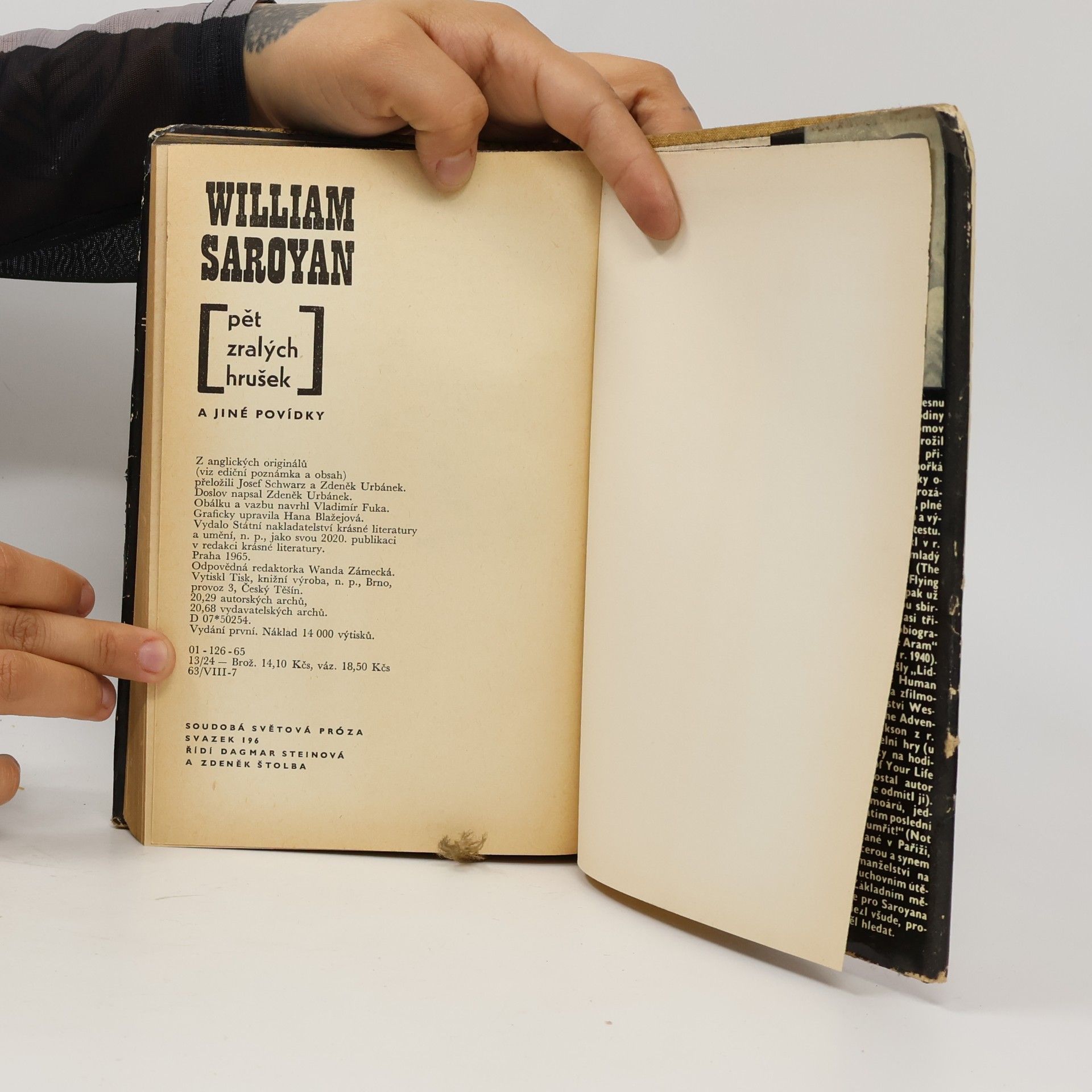 William Saroyan Pět zralých hrušek a jiné povídky