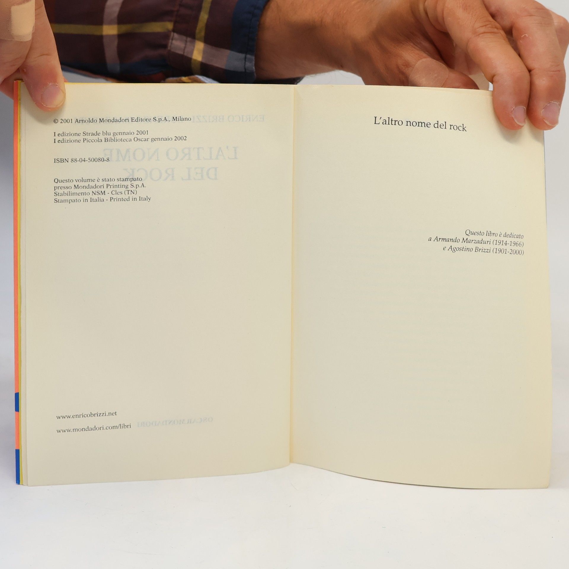 Enrico Brizzi Piccola biblioteca Oscar - 275: L'altro nome del rock