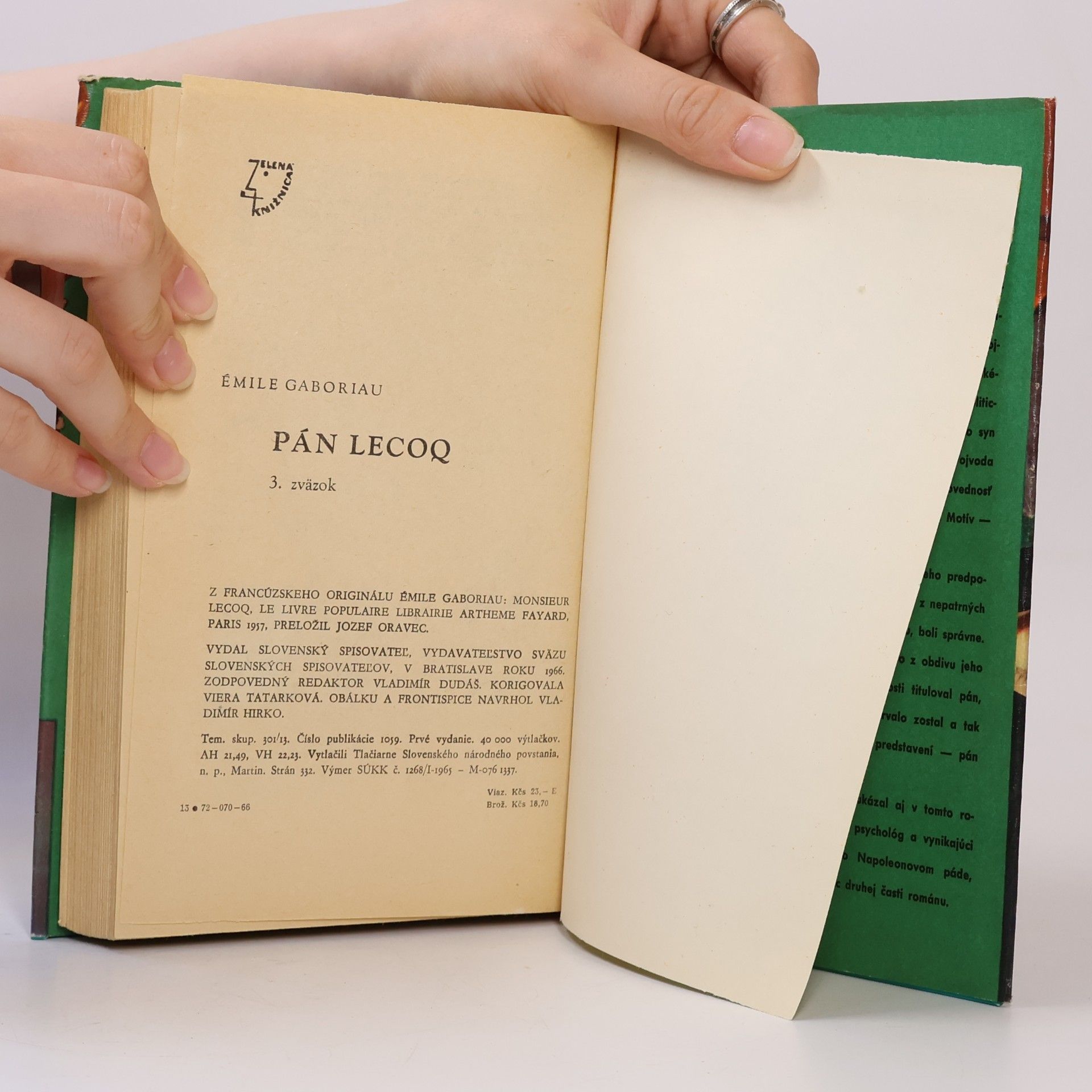 Émile Gaboriau Pán Lecoq 3