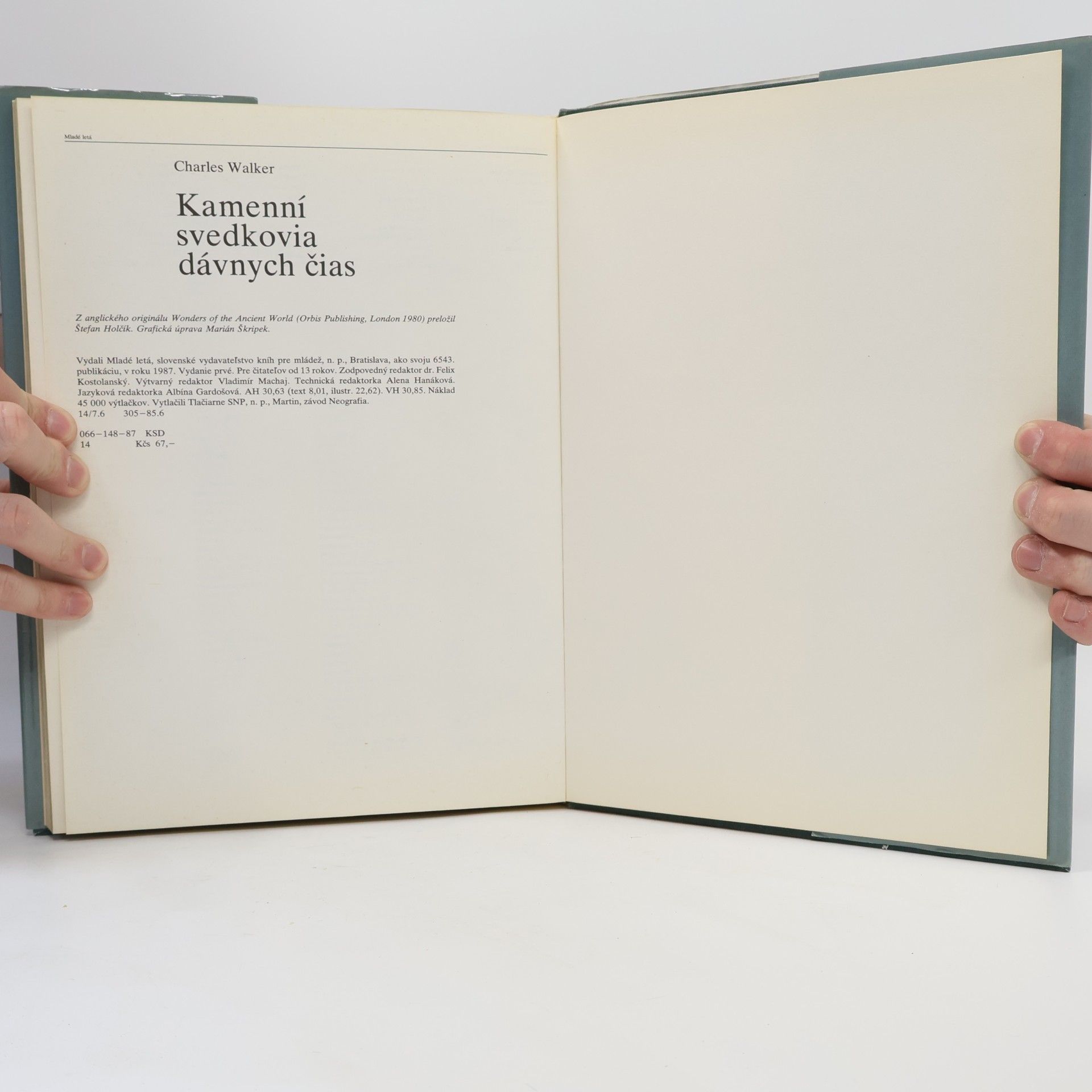 Charles Walker Kamenní svedkovia dávnych čias