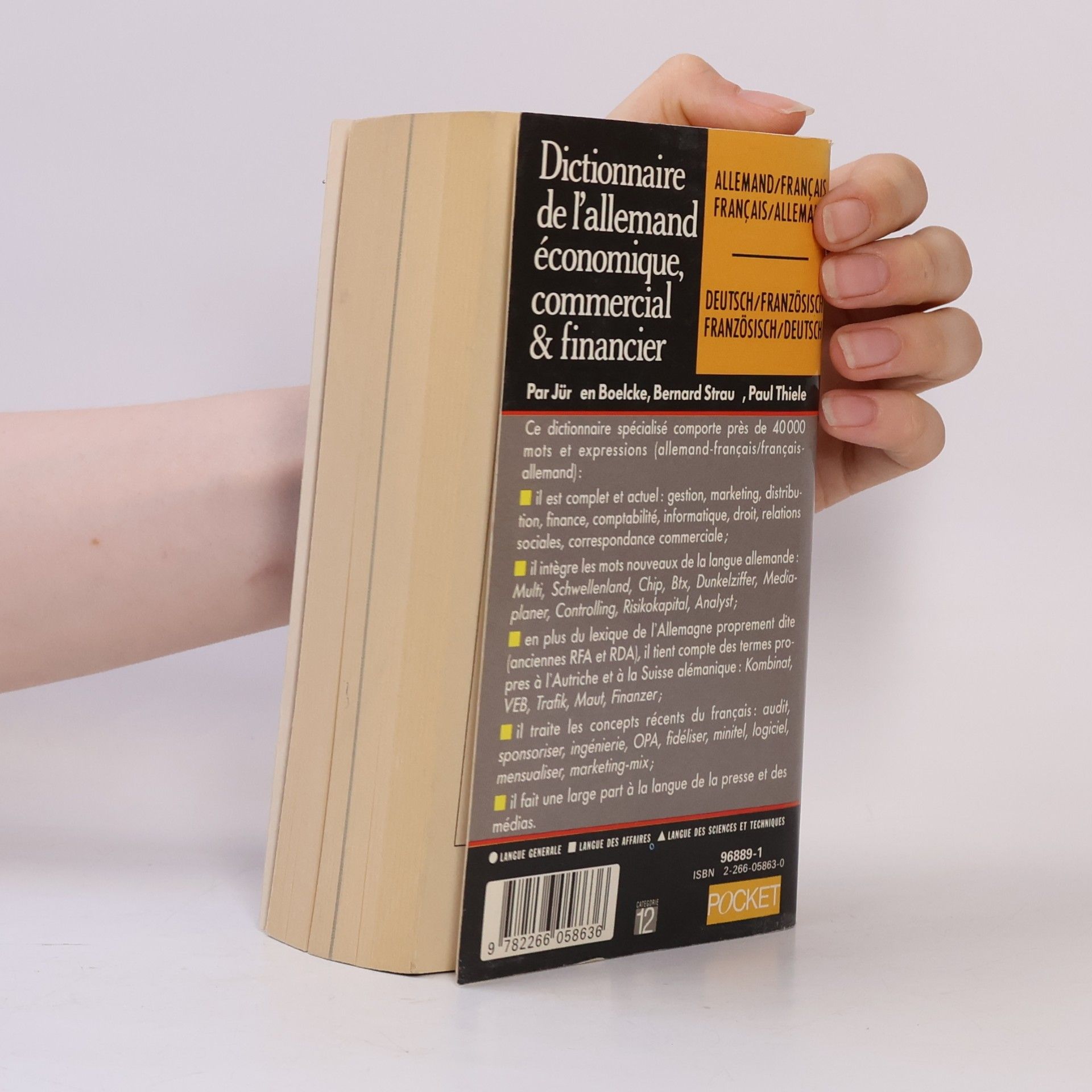 Jürgen Boelcke Dictionnaire de l'Allemand économique, commercial & financier