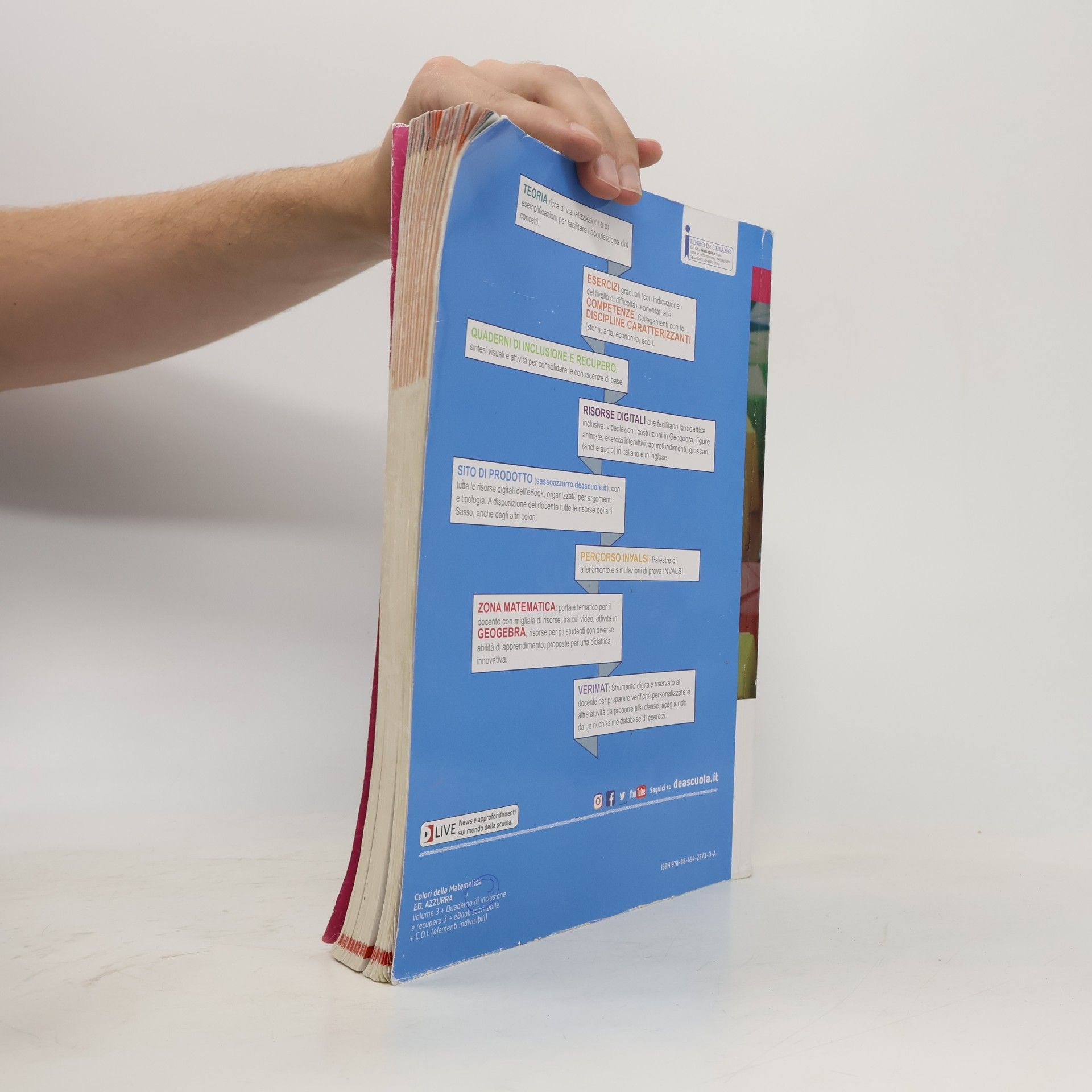 Leonardo Sasso Colori della Matematica: Quaderno di Inclusione e Recupero. Volume 3