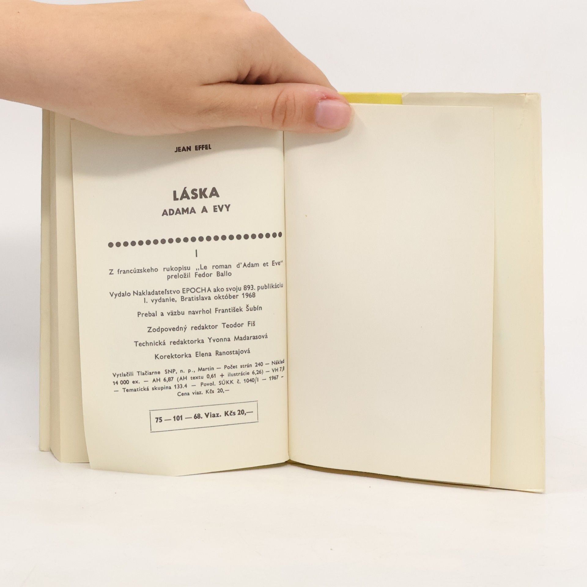 Jean Effel Láska Adama a Evy 1.