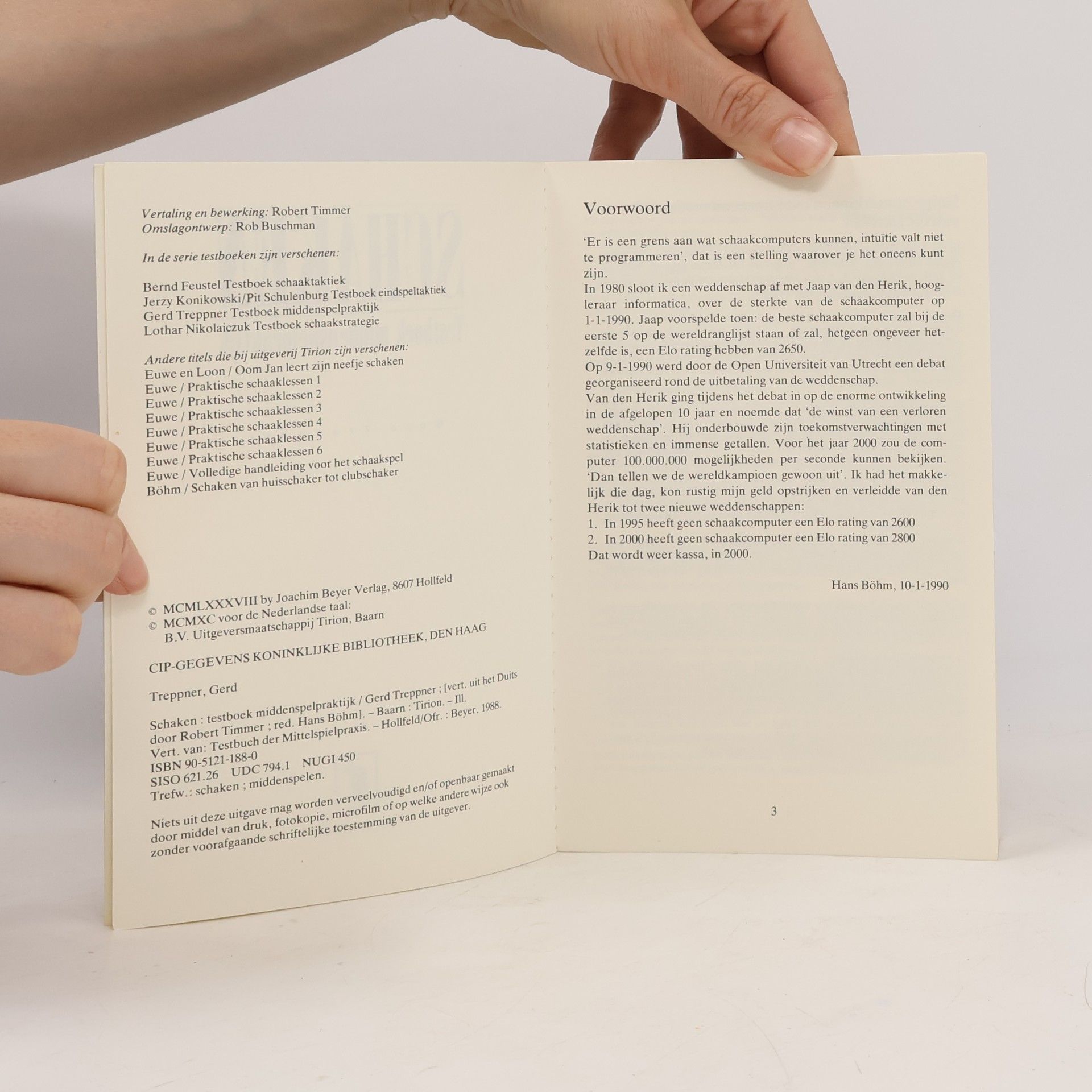 Gerd Treppner Schaken testboek middenspelpraktijk