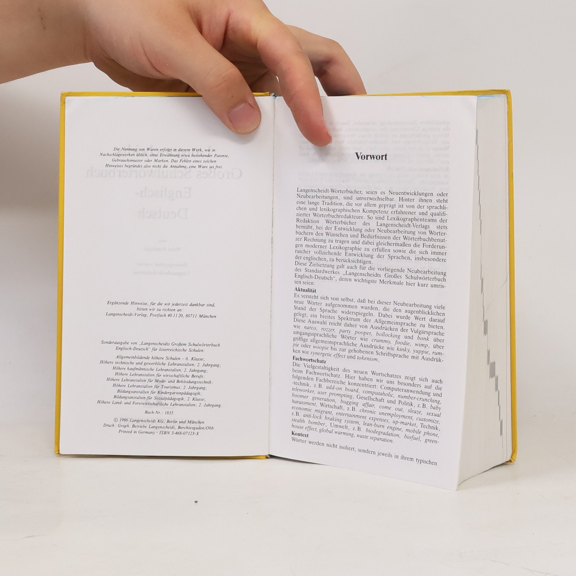 Heinz Messinger Langenscheidts großes Schulwörterbuch Englisch-Deutsch
