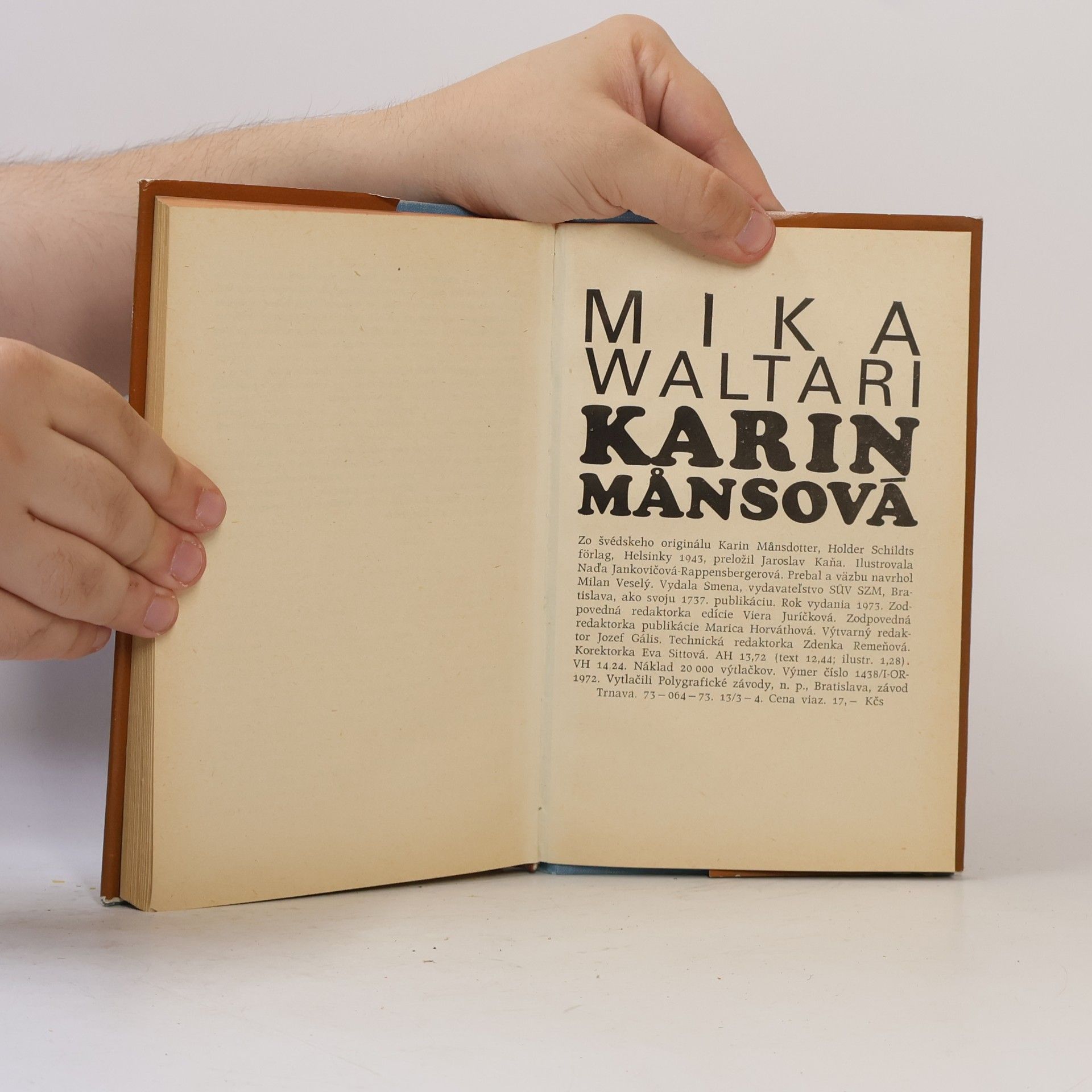 Mika Waltari Karin Mansová