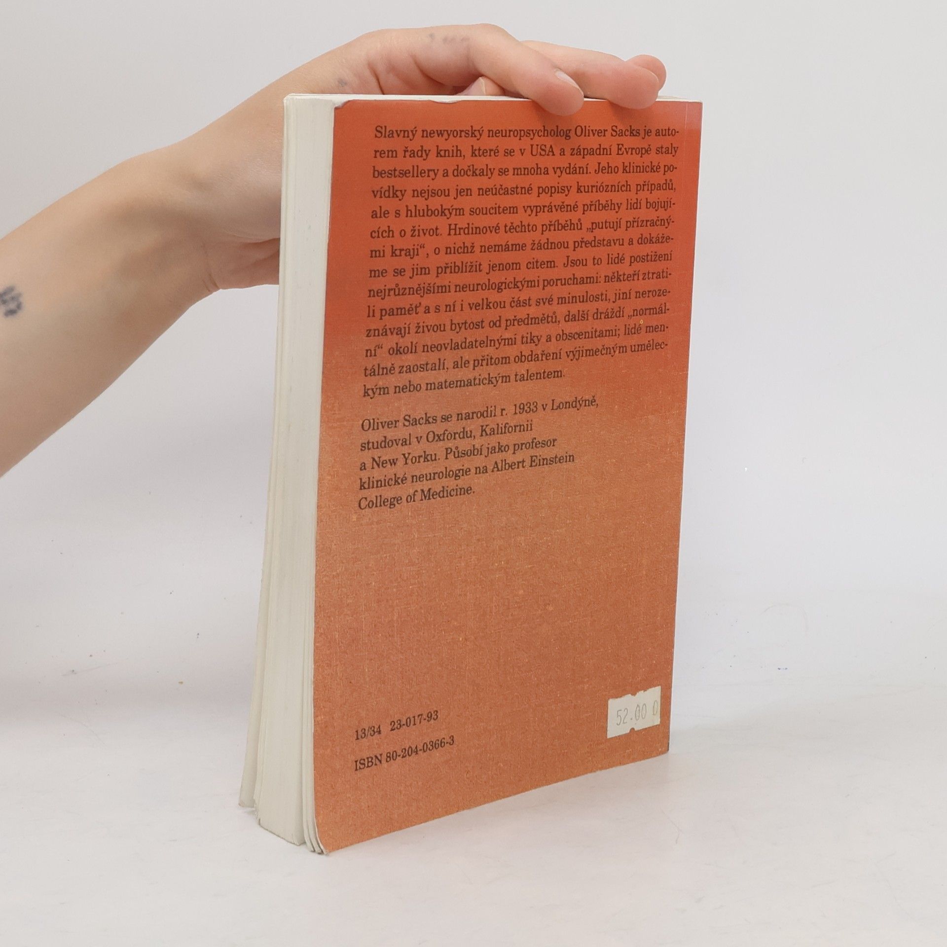 Oliver Sacks Muž, který si pletl manželku s kloboukem