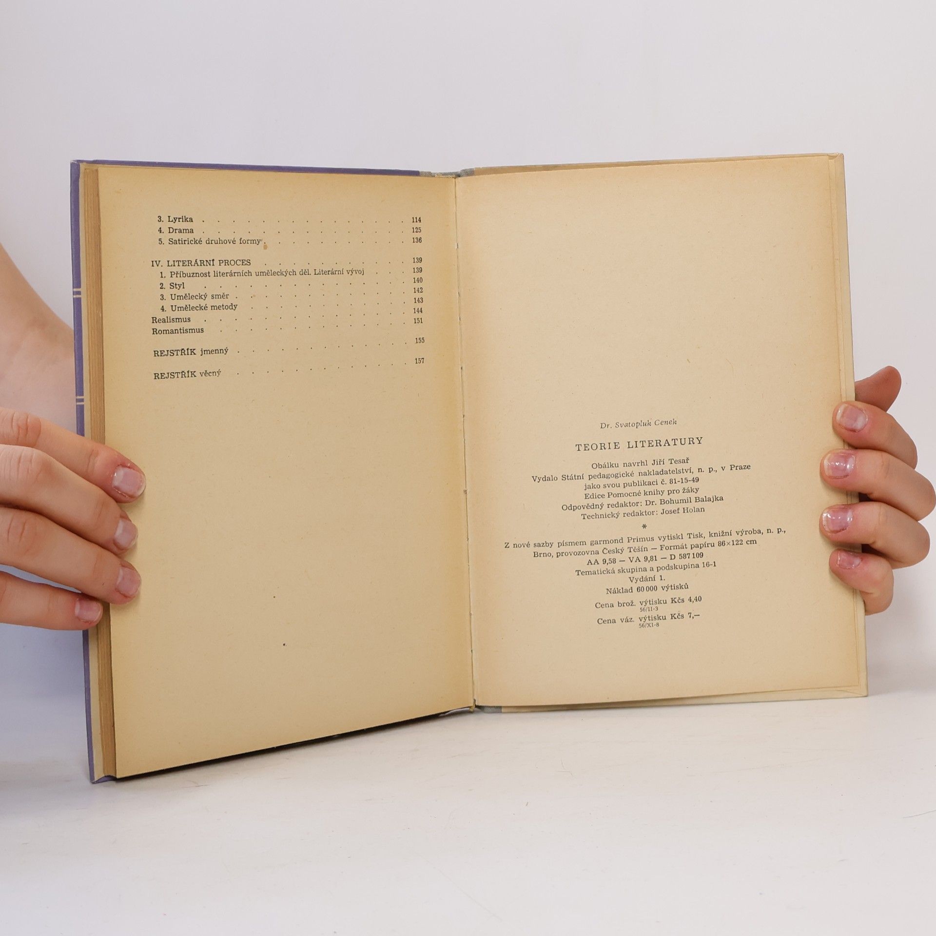 Svatopluk Cenek Teorie literatury