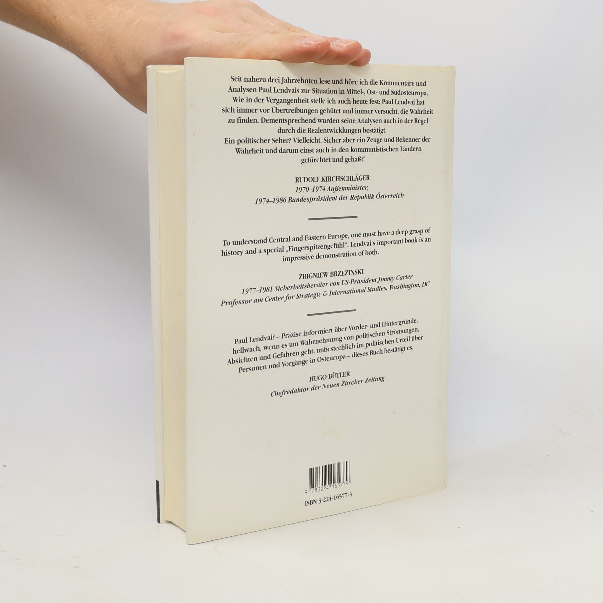 Paul Lendvai Zwischen Hoffnung und Ernüchterung : Reflexionen über den Wandel in Osteuropa