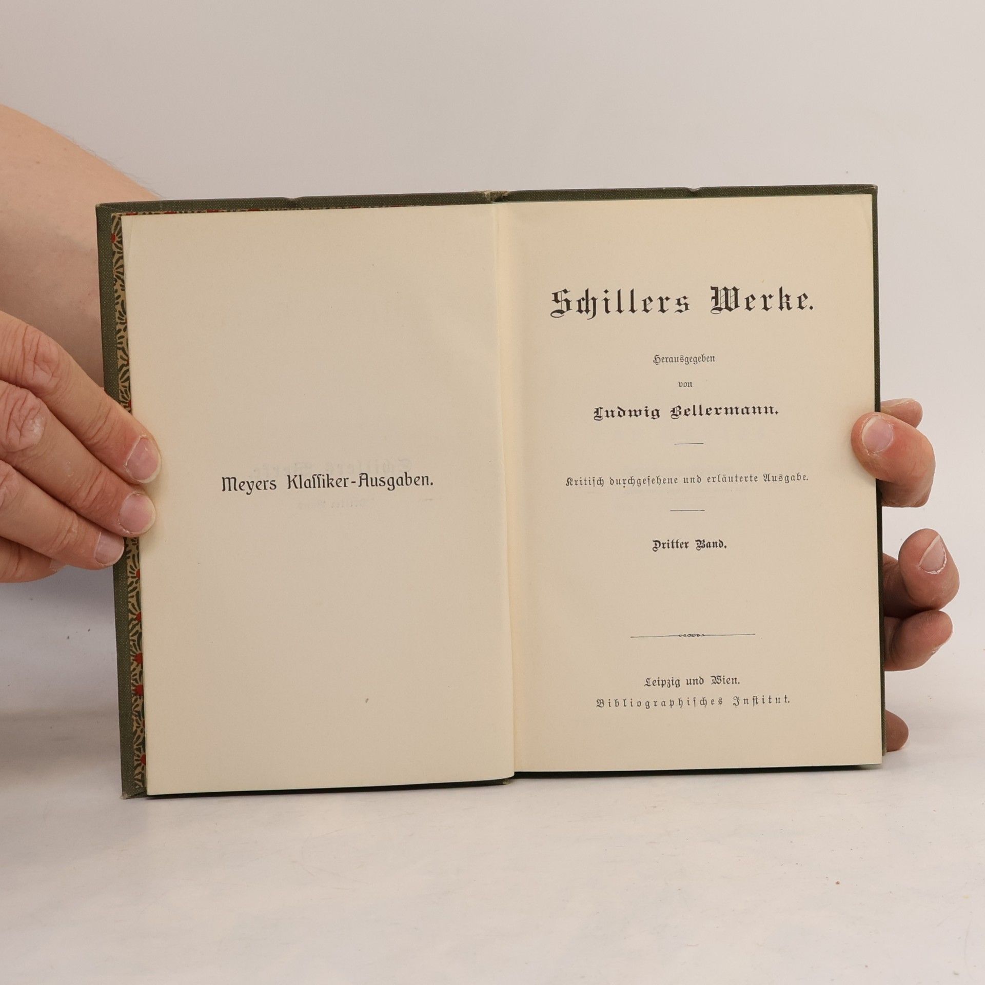 Ludwig Bellermann Schillers Werke 3