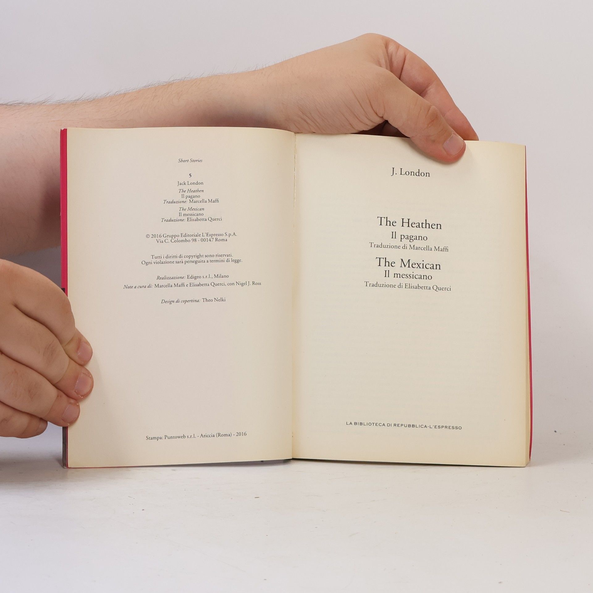 Jack London Short Stories 5. The heathen/Il pagano. The mexican/Il messicano