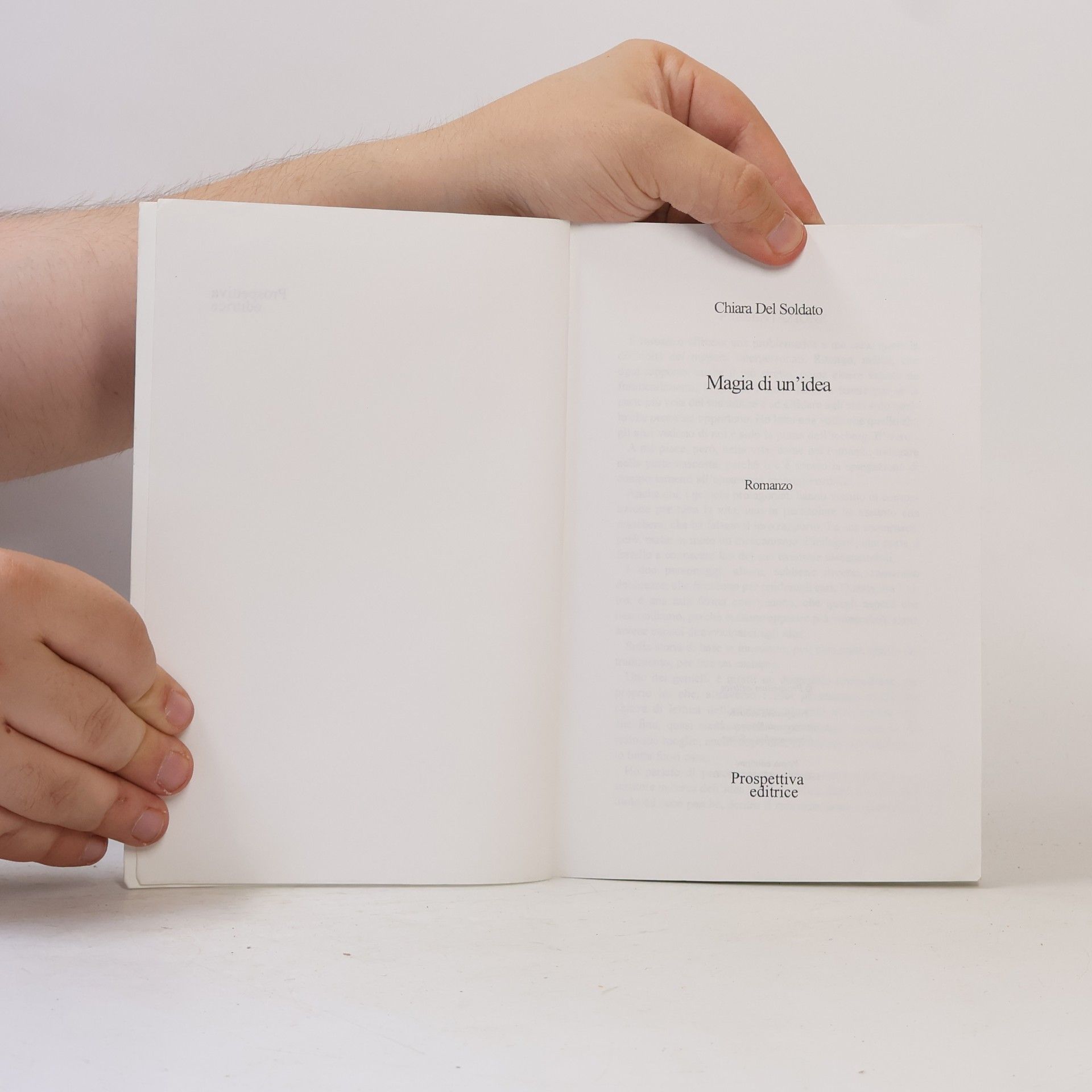 Chiara Del Soldato I libri di prospettiva: Magia di un'idea