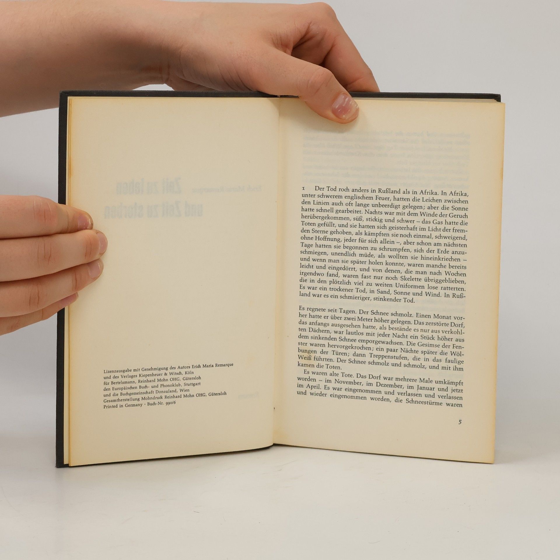 Erich Maria Remarque Zeit zu leben und Zeit zu sterben