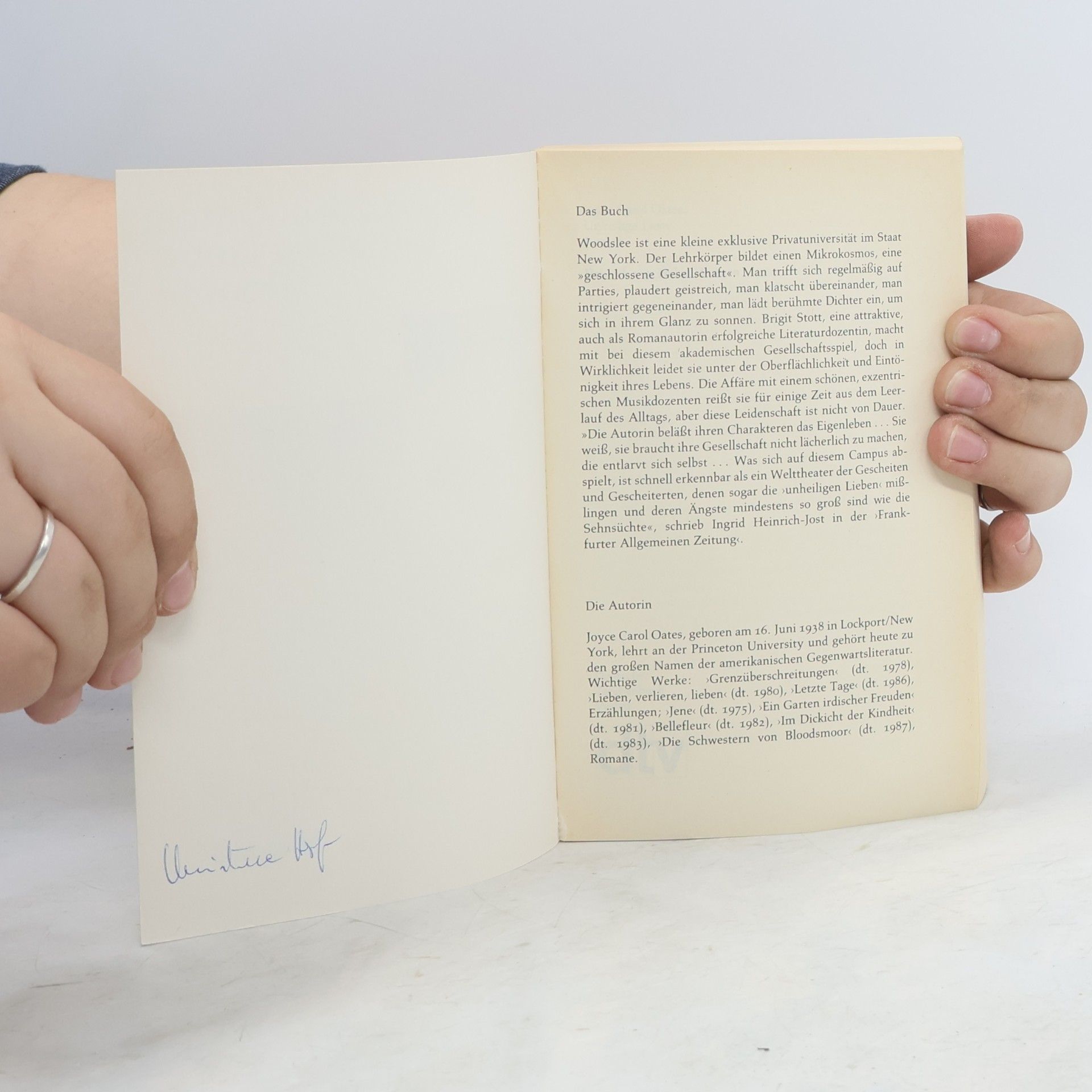 Joyce Carol Oatesová Unheilige Liebe