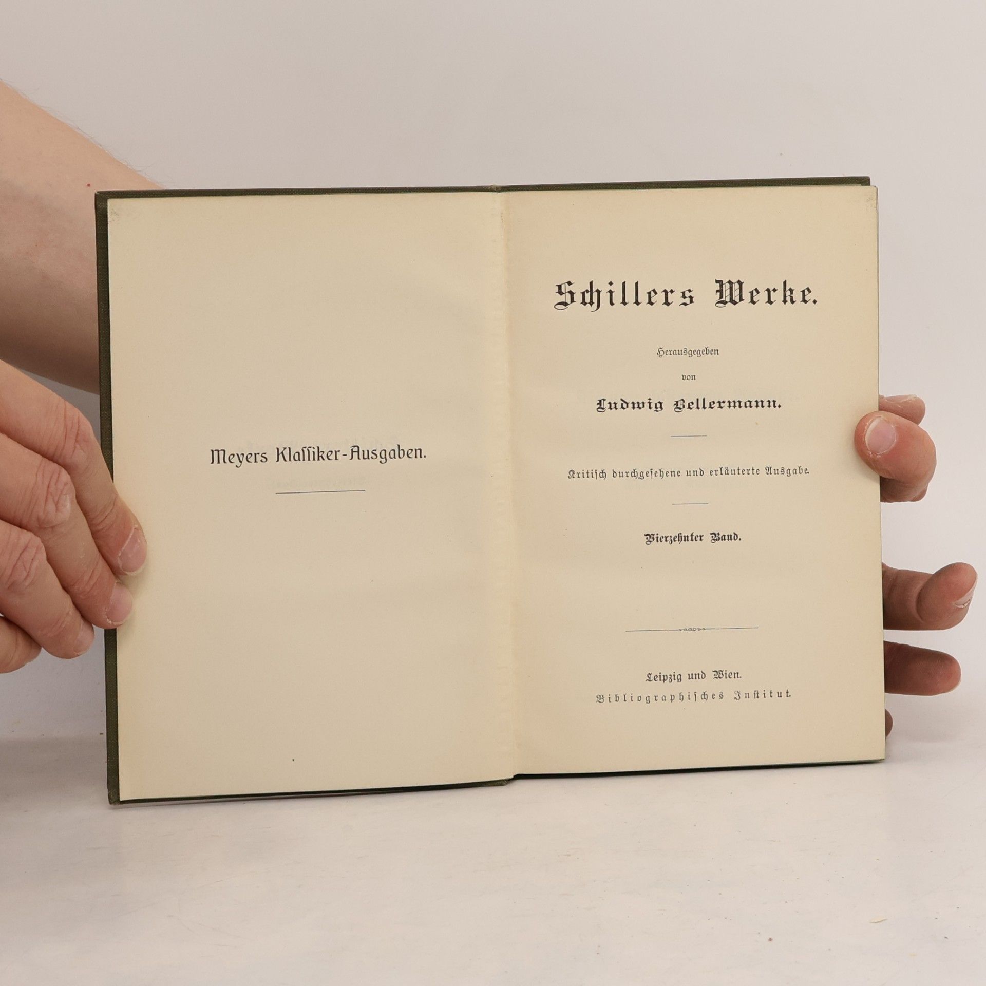 Ludwig Bellermann Schillers Werke 14