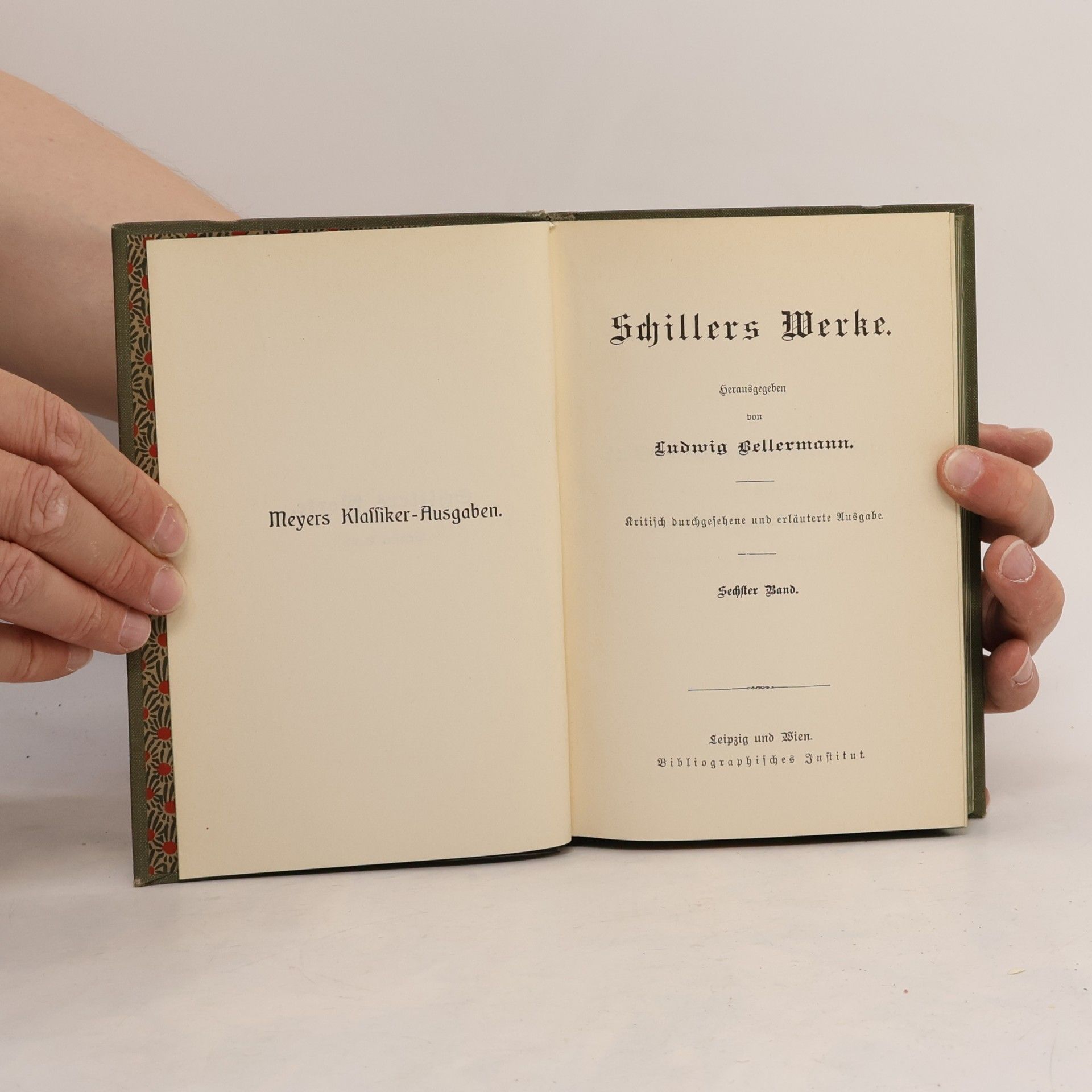 Ludwig Bellermann Schillers Werke 6