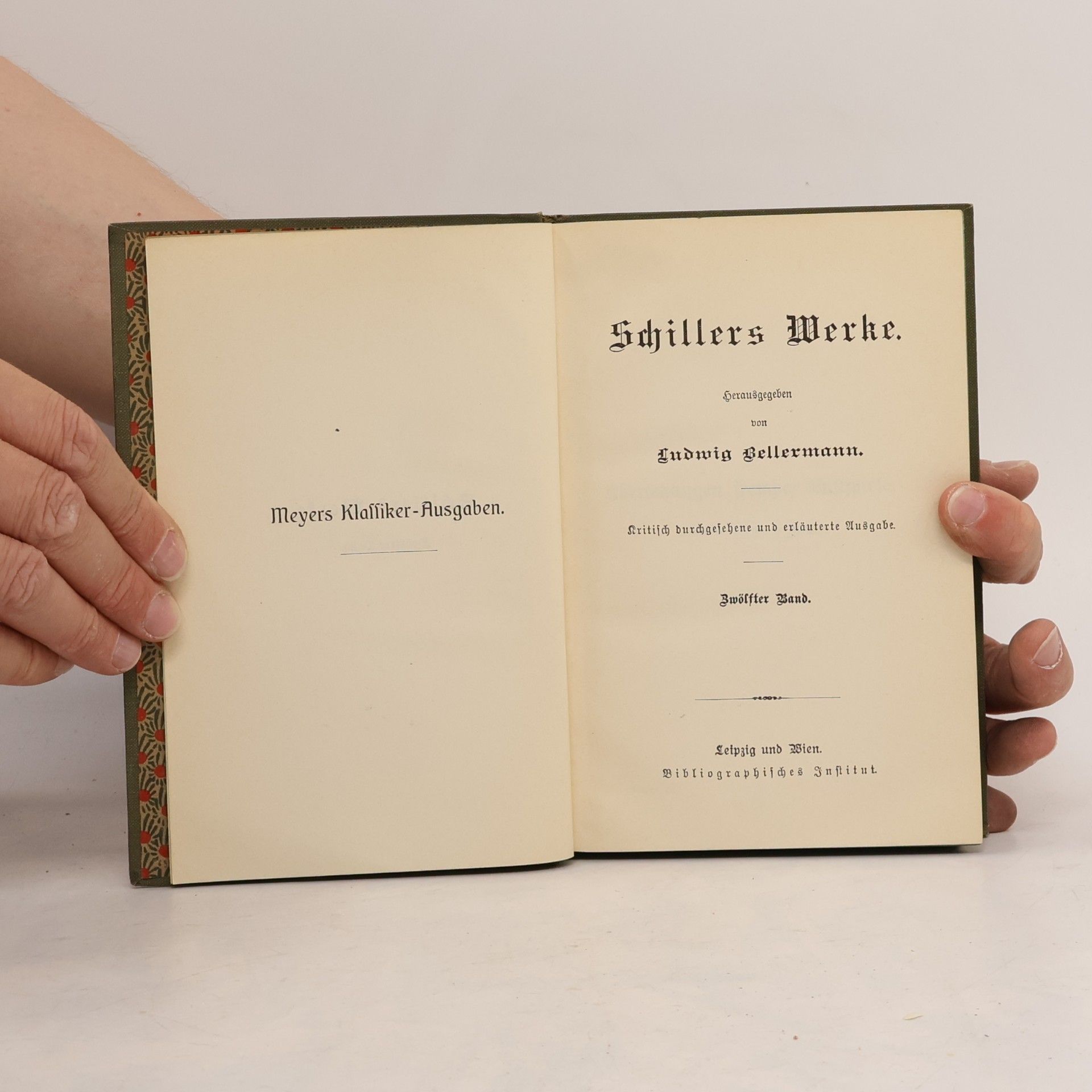 Ludwig Bellermann Schillers Werke 12