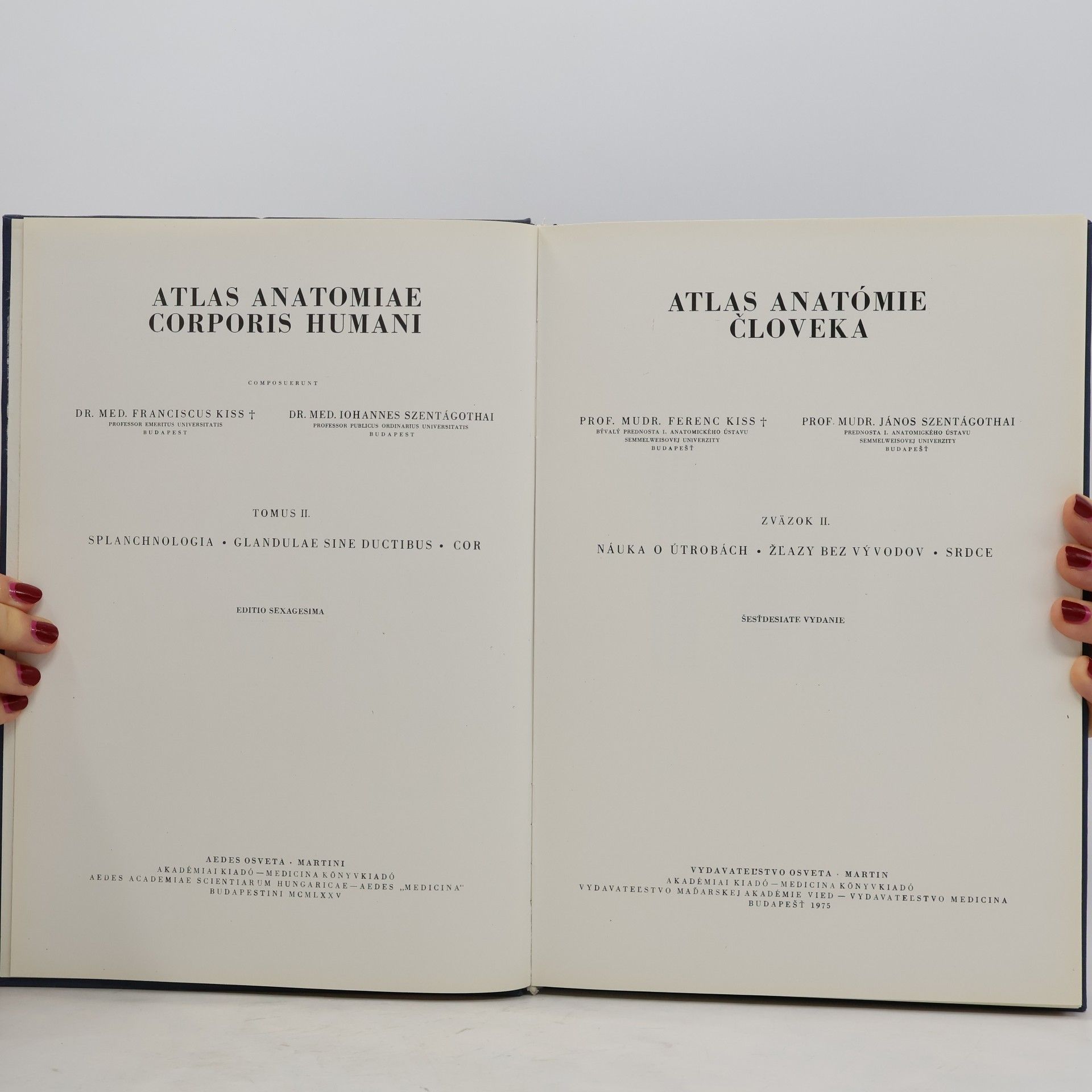 Ferenc Kiss Atlas anatómie človeka II