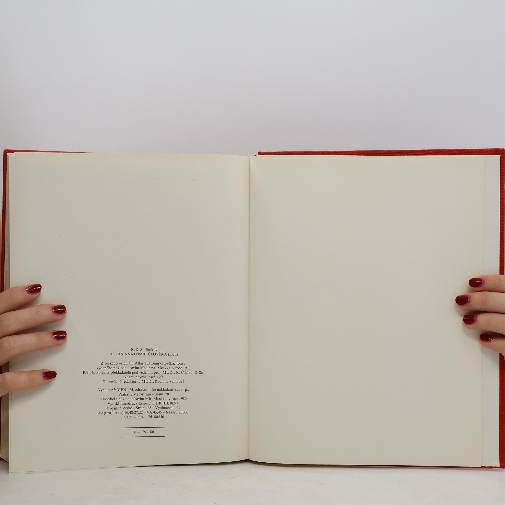 R. D. Sinělnikov Atlas anatomie člověka I. díl