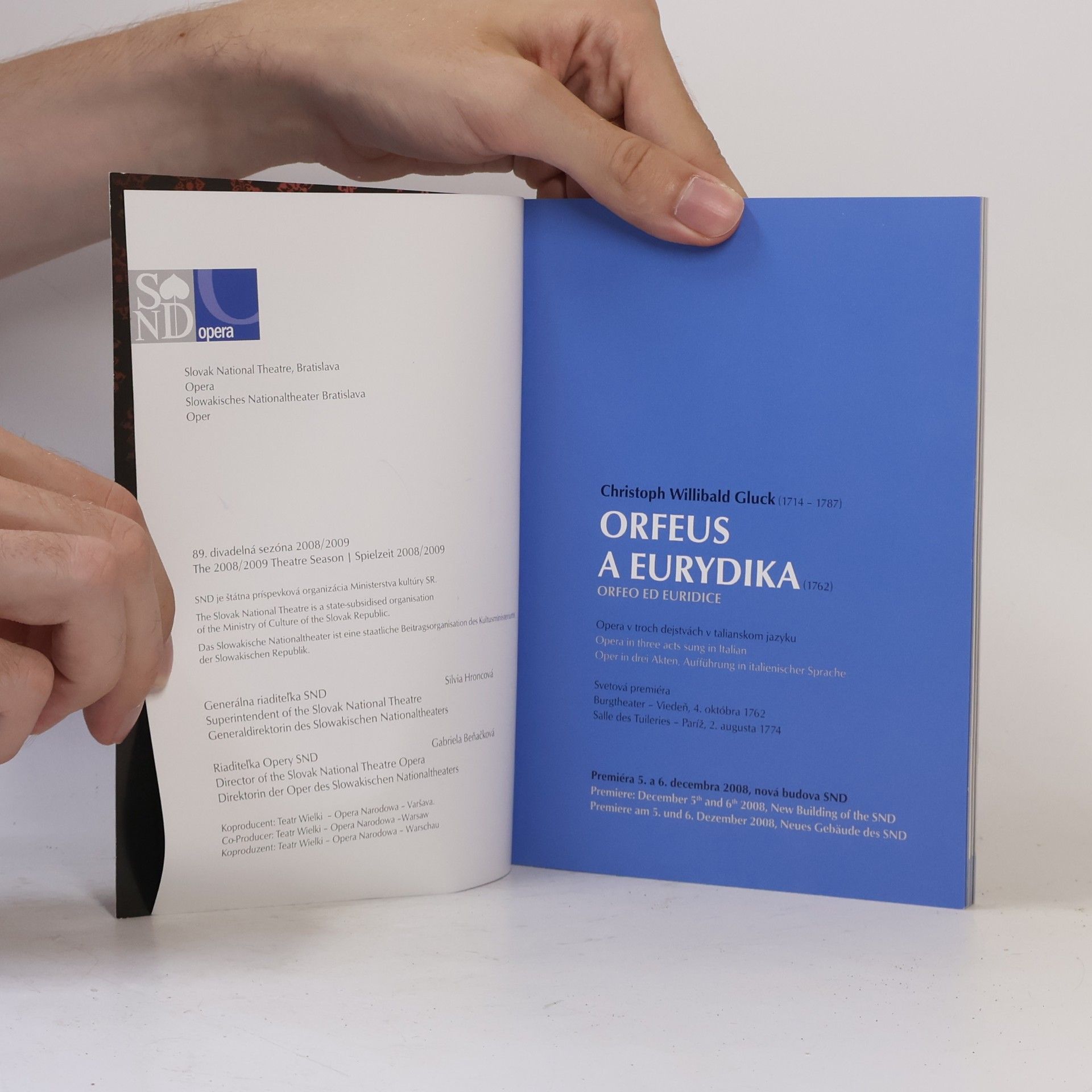 Christoph Willibald von Gluck Orfeus a Eurydika