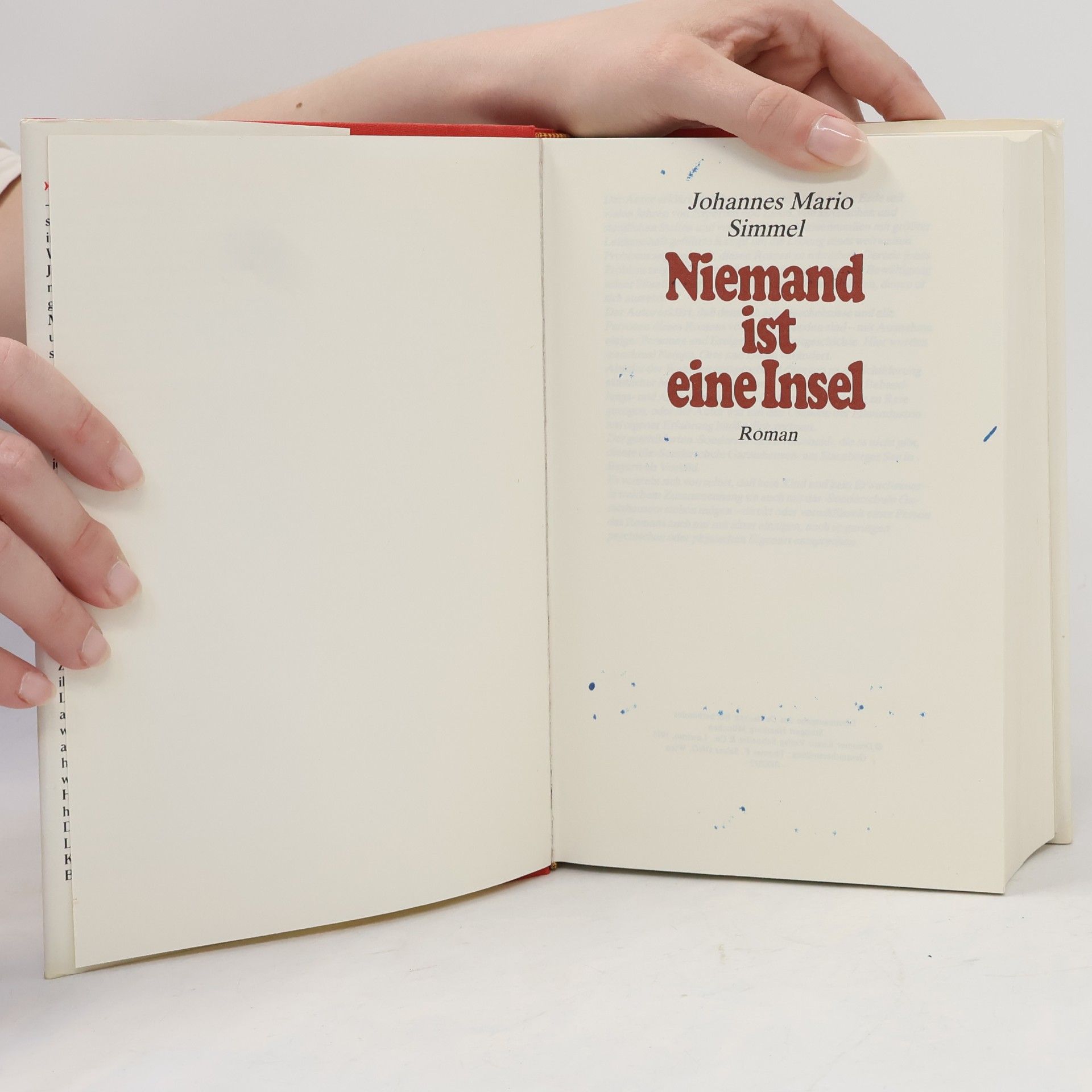 Johannes Mario Simmel Niemand ist eine Insel