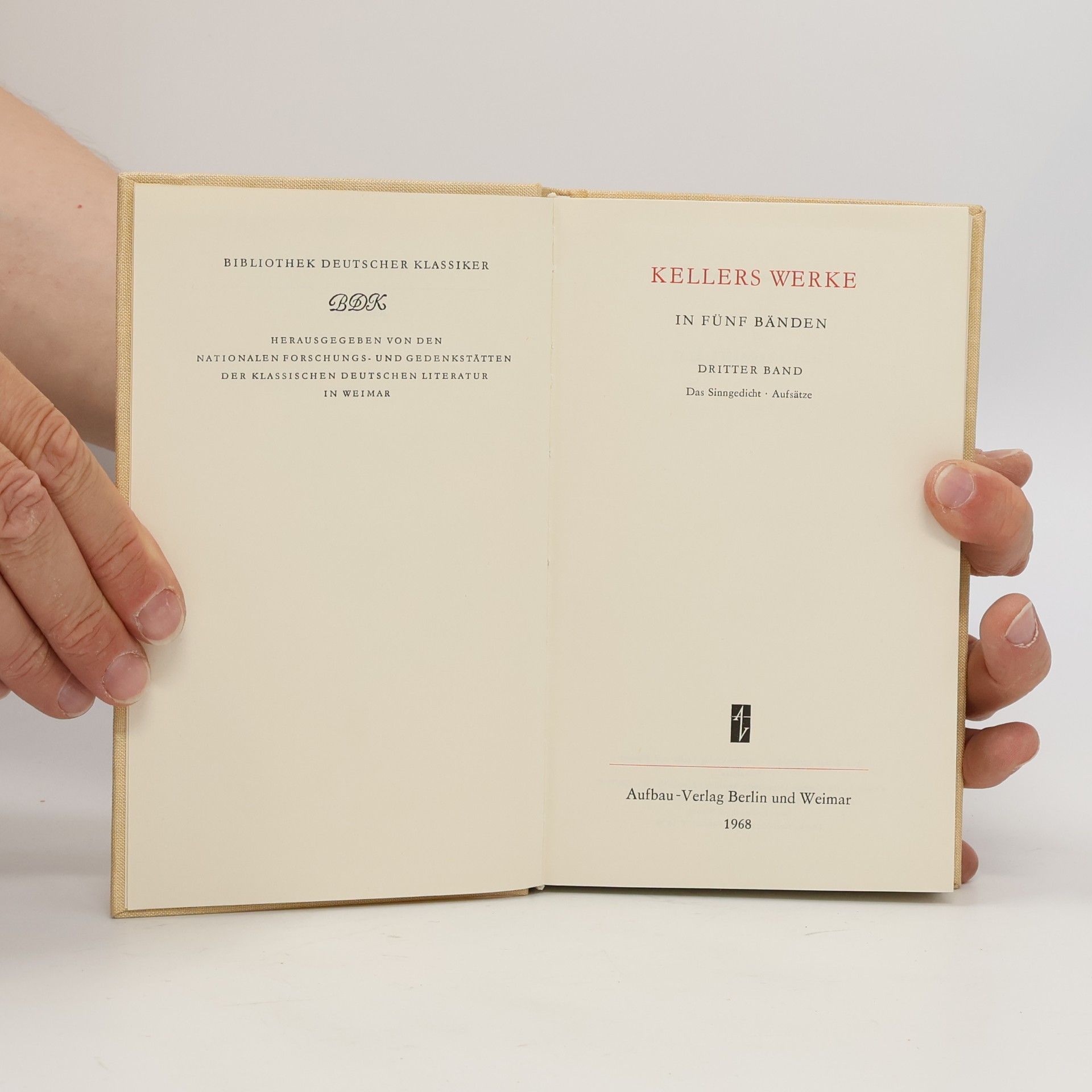 Gottfried Keller Kellers Werke 3