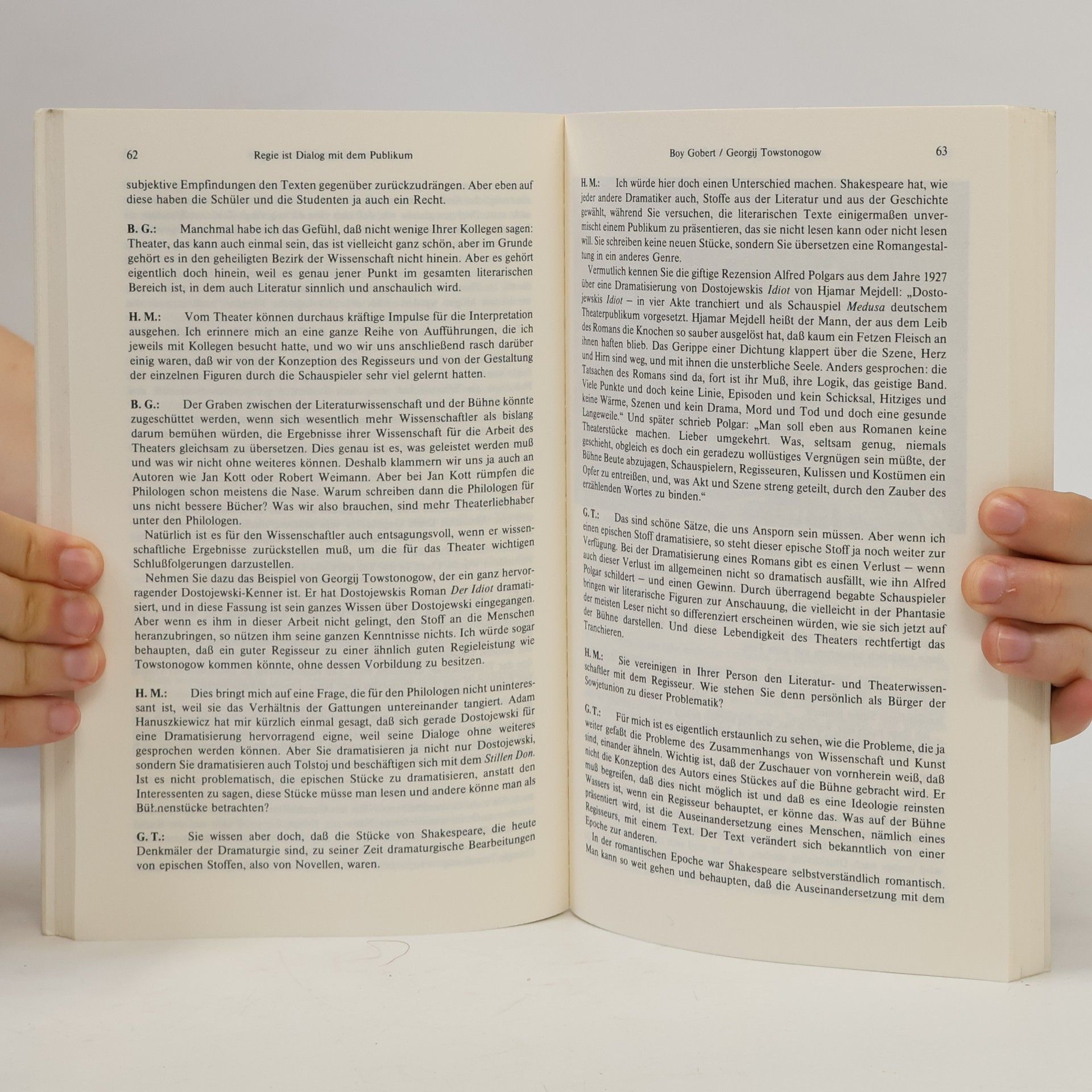 Herbert Mainusch Regie und Interpretation
