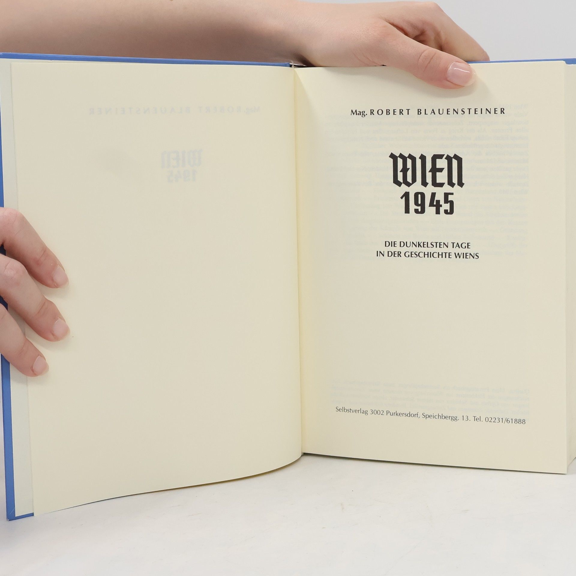 Robert Blauensteiner Wien 1945. Die dunkelsten Tage in der Geschichte Wiens