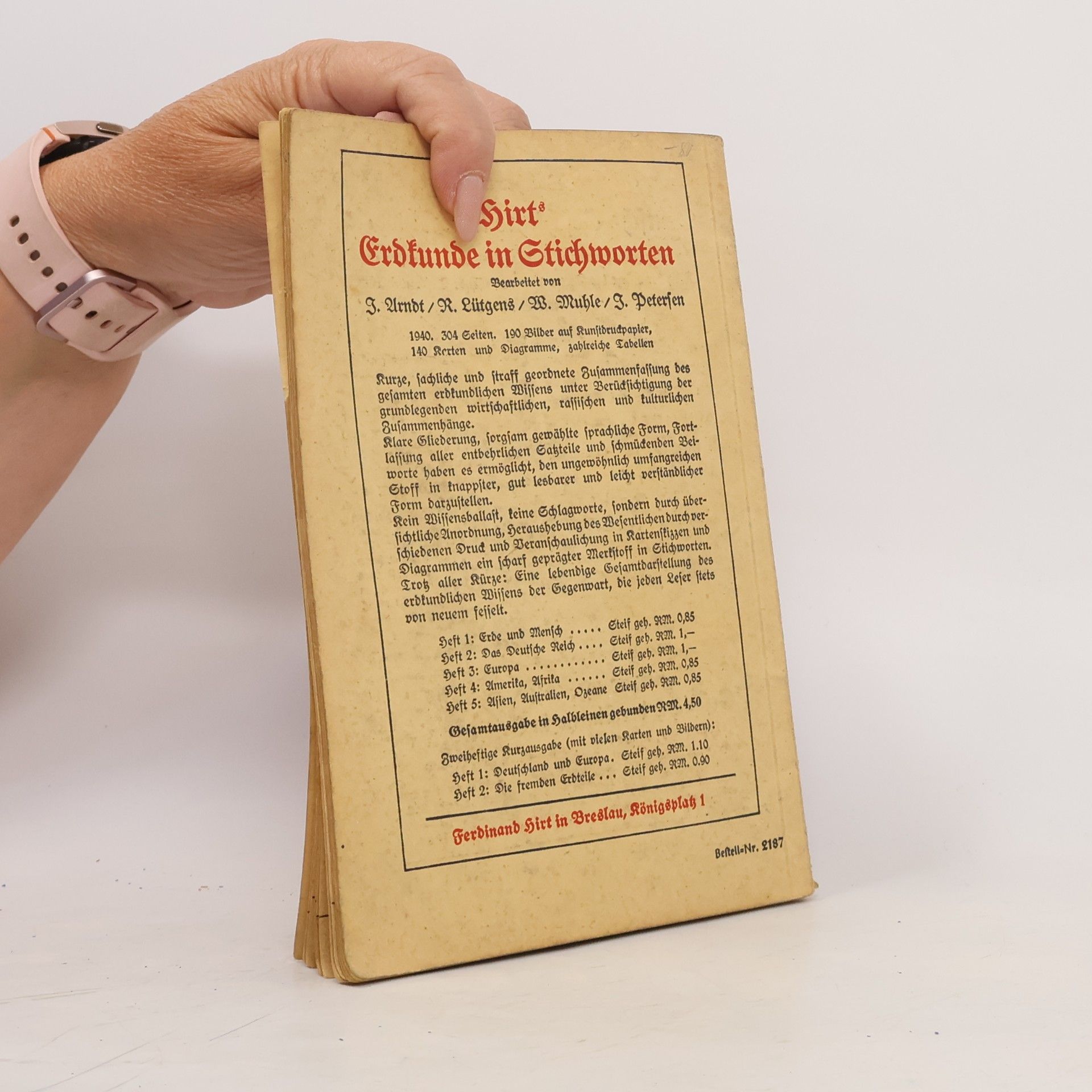 Walther Gehl Deutsche Geschichte in Stichworten, Heft 3