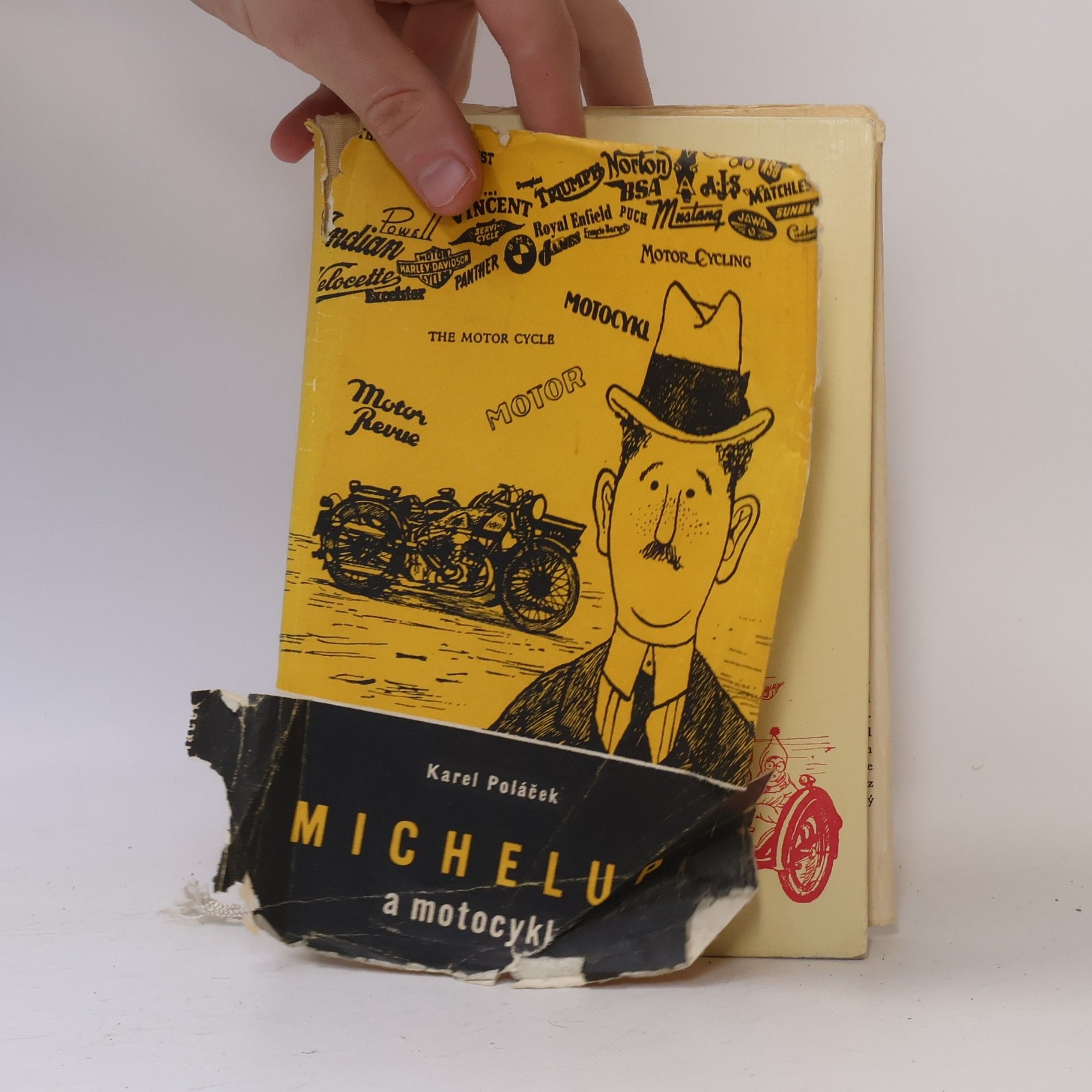Karel Poláček Michelup a motocykl