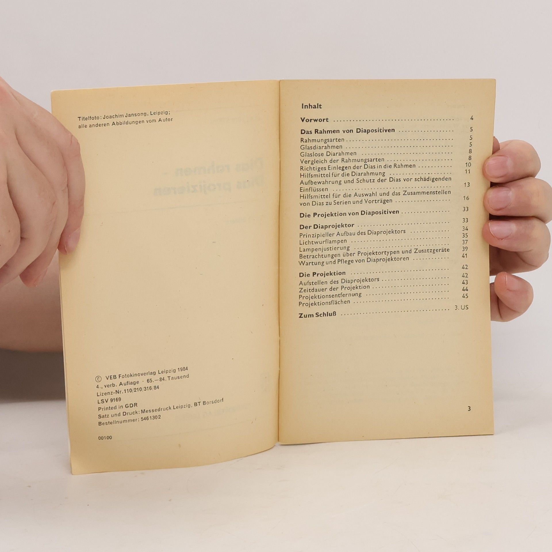 Autorenkollektiv Dias rahmen - Dias projizieren