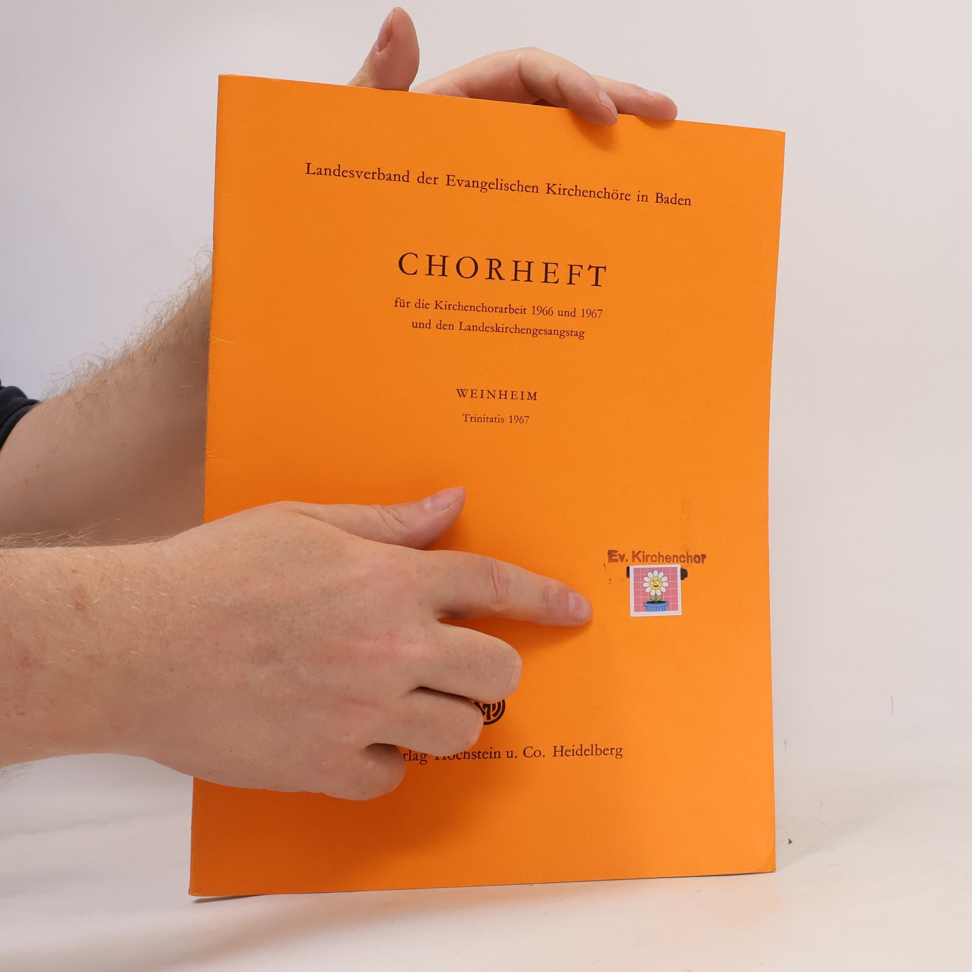 Kolektiv autorů Chorheft. Weinheim Trinitatis 1967
