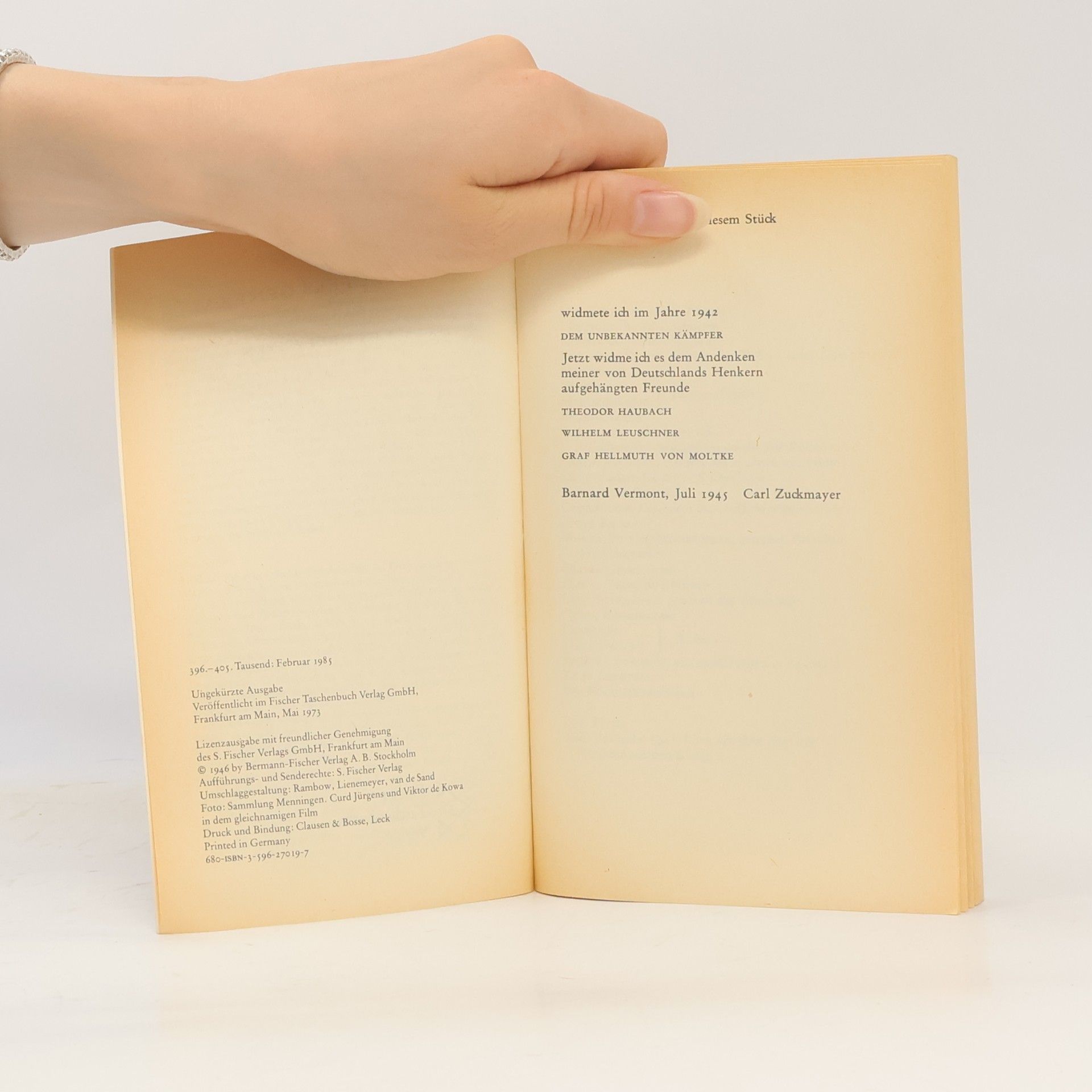 Carl Zuckmayer Des Teufels General