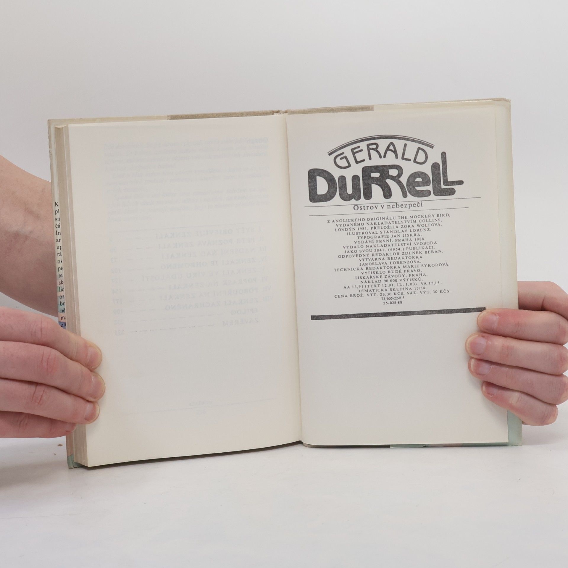 Gerald Durrell Ostrov v nebezpečí