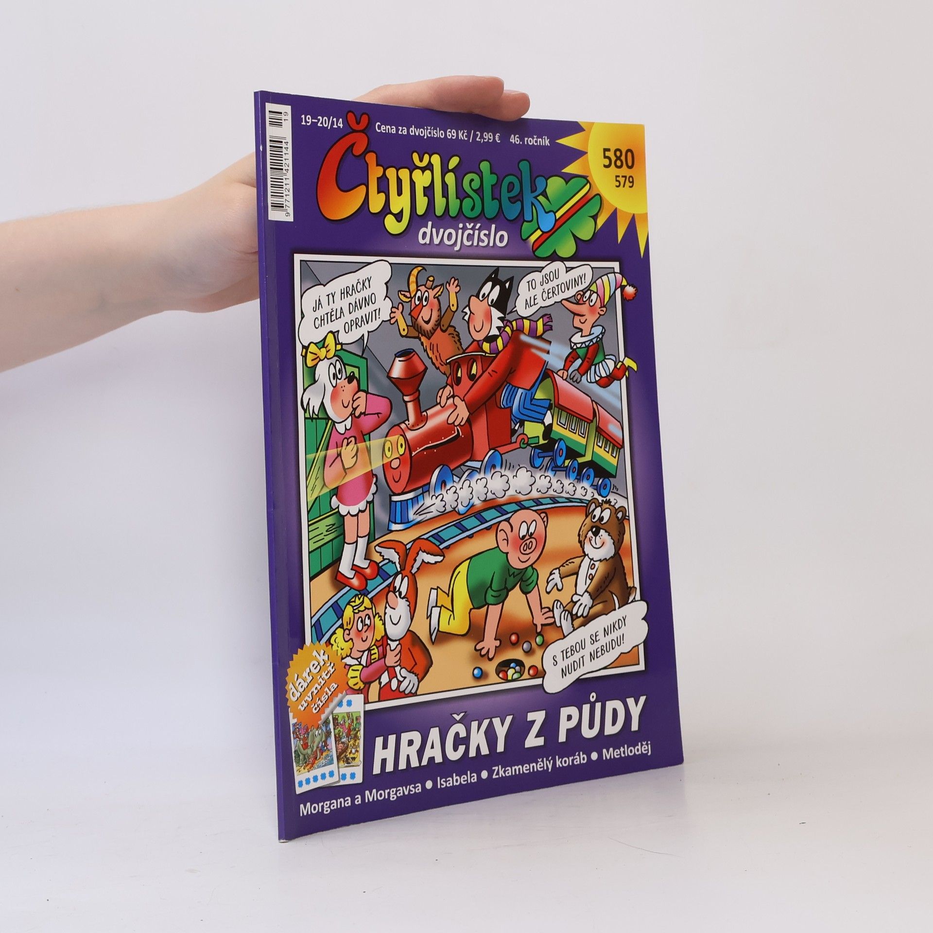 Collectif d'auteurs Čtyřlístek 579-580, 19-20/2014. Hračky z půdy