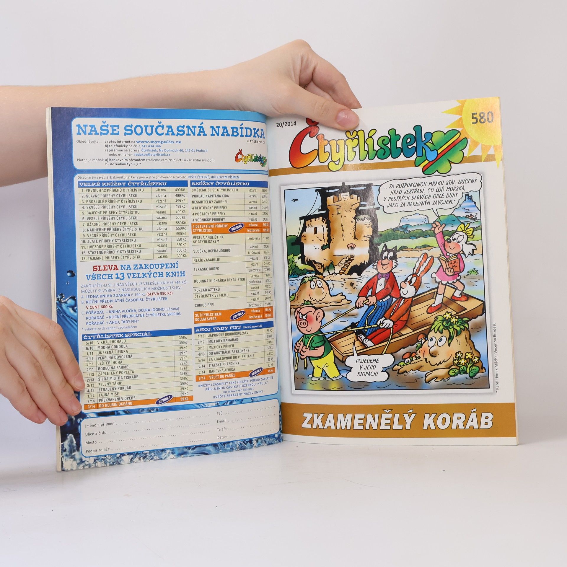 Kolektiv autorů Čtyřlístek 579-580, 19-20/2014. Hračky z půdy