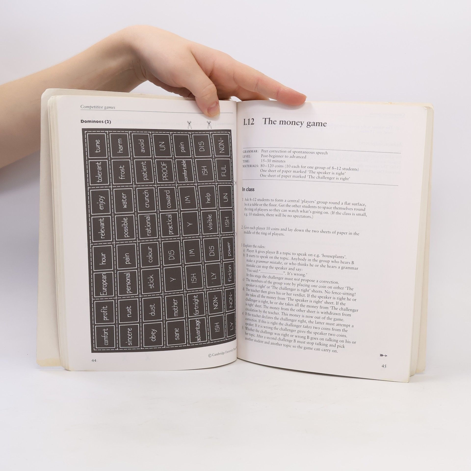 Mario Rinvolucri Grammar Games : cognitive, affective and drama activities for EFL students