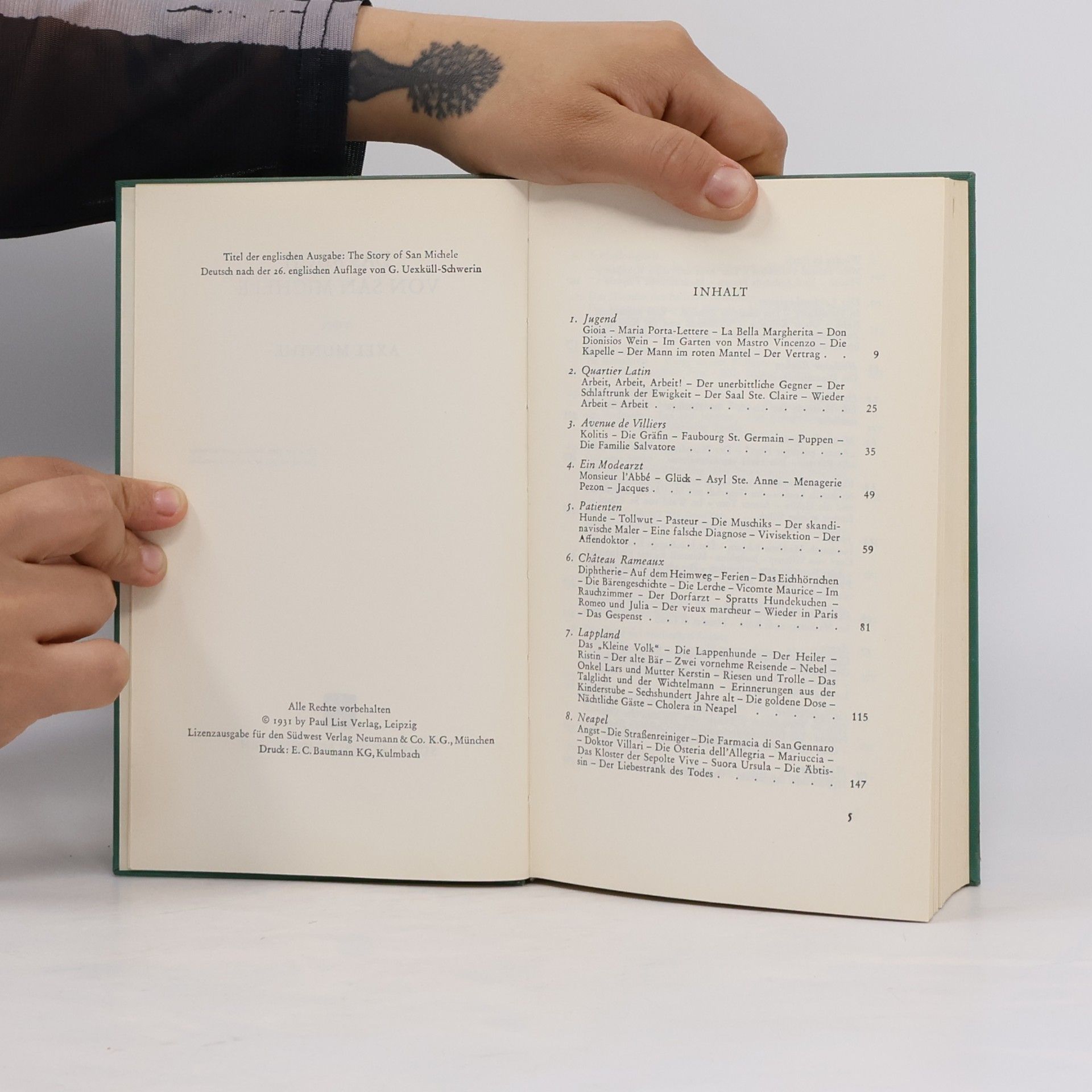 Axel Munthe Das Buch von San Michele