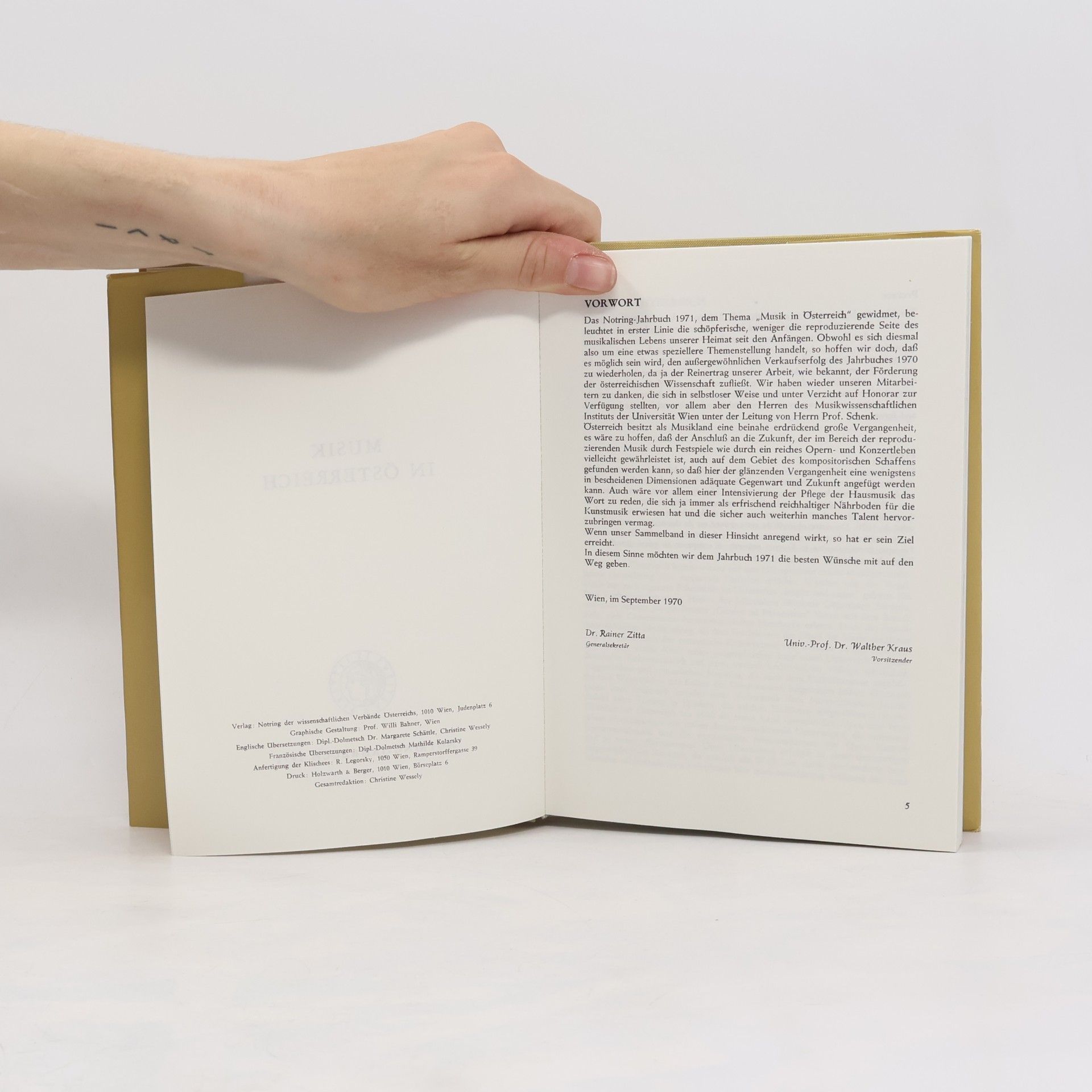 Autores varios Musik in Österreich: Notring-Jahrbuch 1971