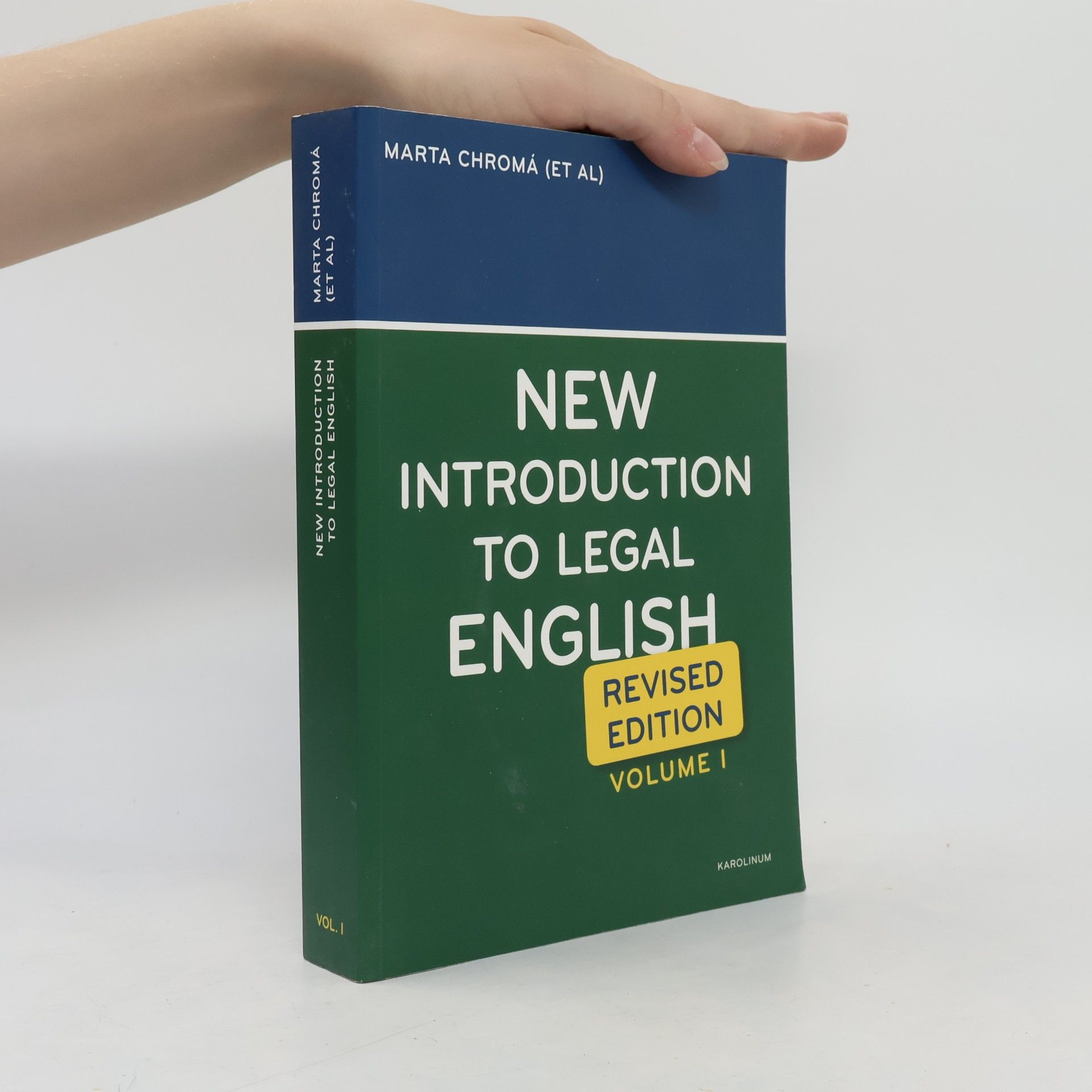 Jana Dvořák New introduction to legal English. Revised edition. Volume I